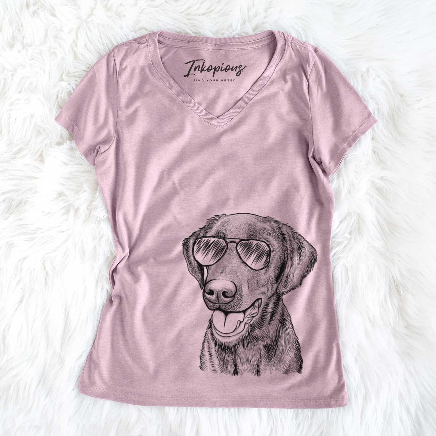 Onyx the Labrador Retriever - Women's V-neck Shirt