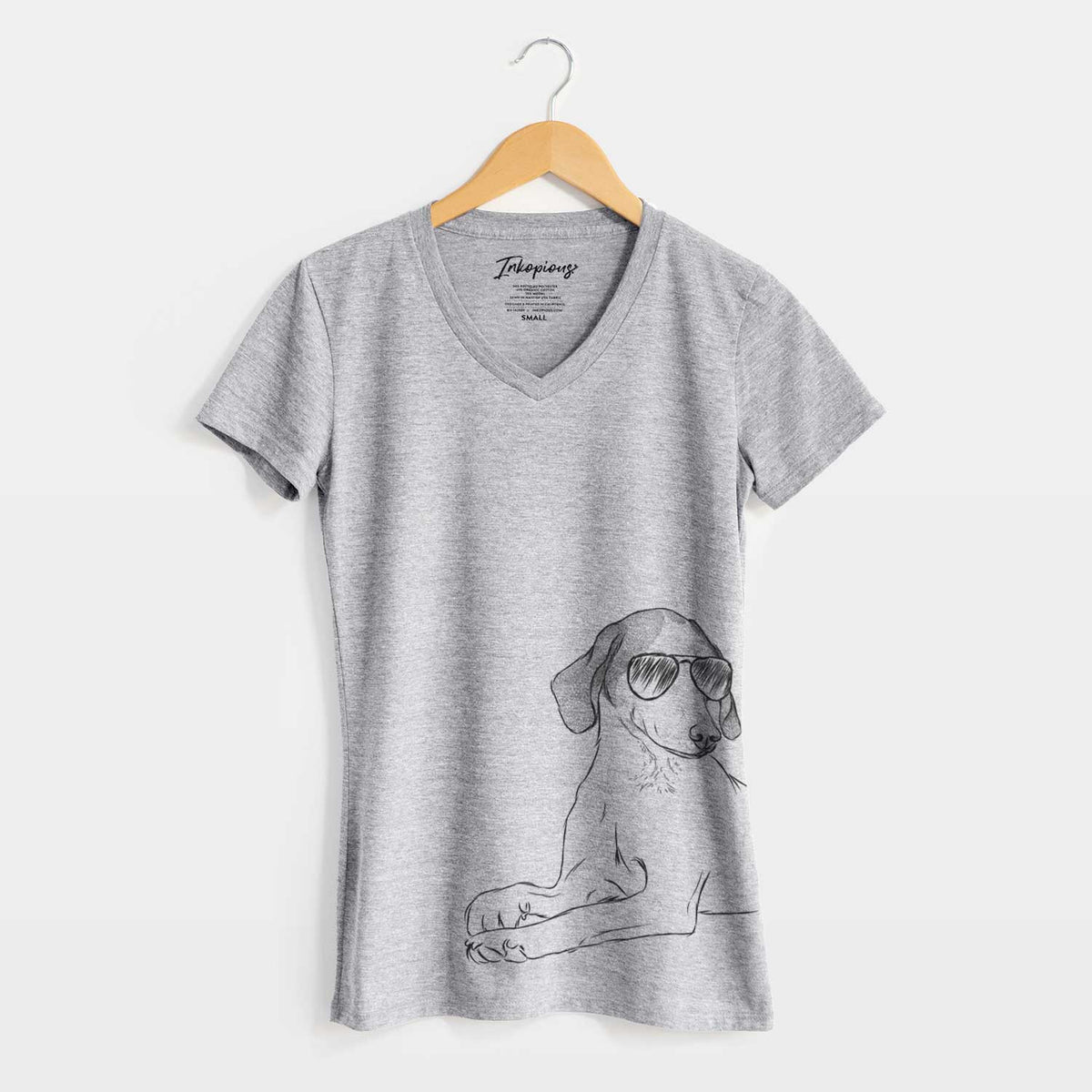 Aviator Opie the Foxhound - Women&#39;s V-neck Shirt