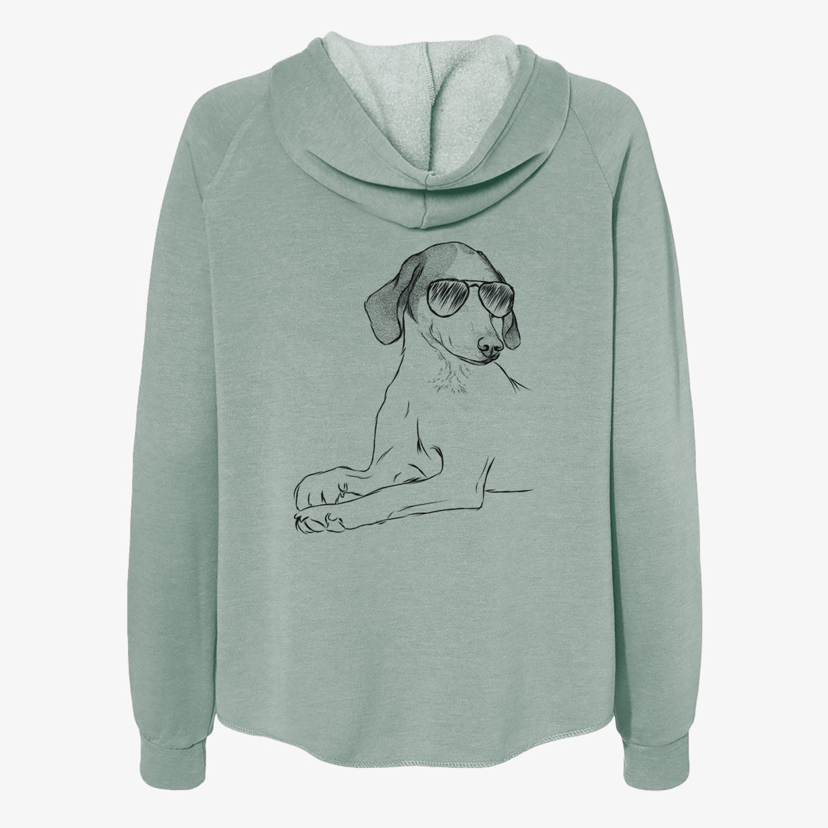 Opie the Foxhound - Women's Cali Wave Zip-Up Sweatshirt