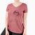 Aviator Opie the Foxhound - Women's V-neck Shirt