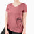 Aviator Opie the Foxhound - Women's V-neck Shirt