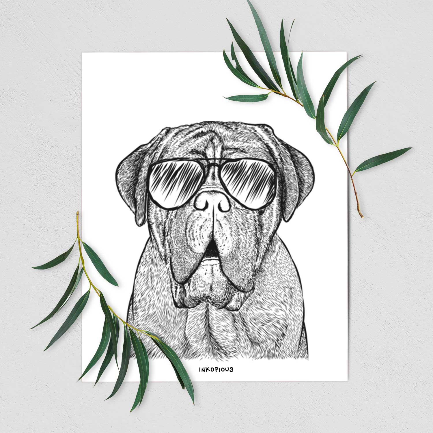 Optimus the Dogue de Bordeaux Art Print