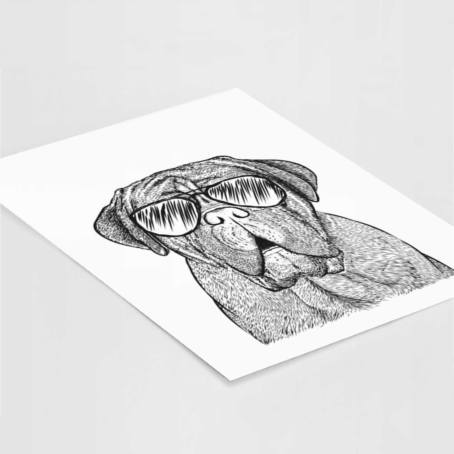 Optimus the Dogue de Bordeaux Art Print