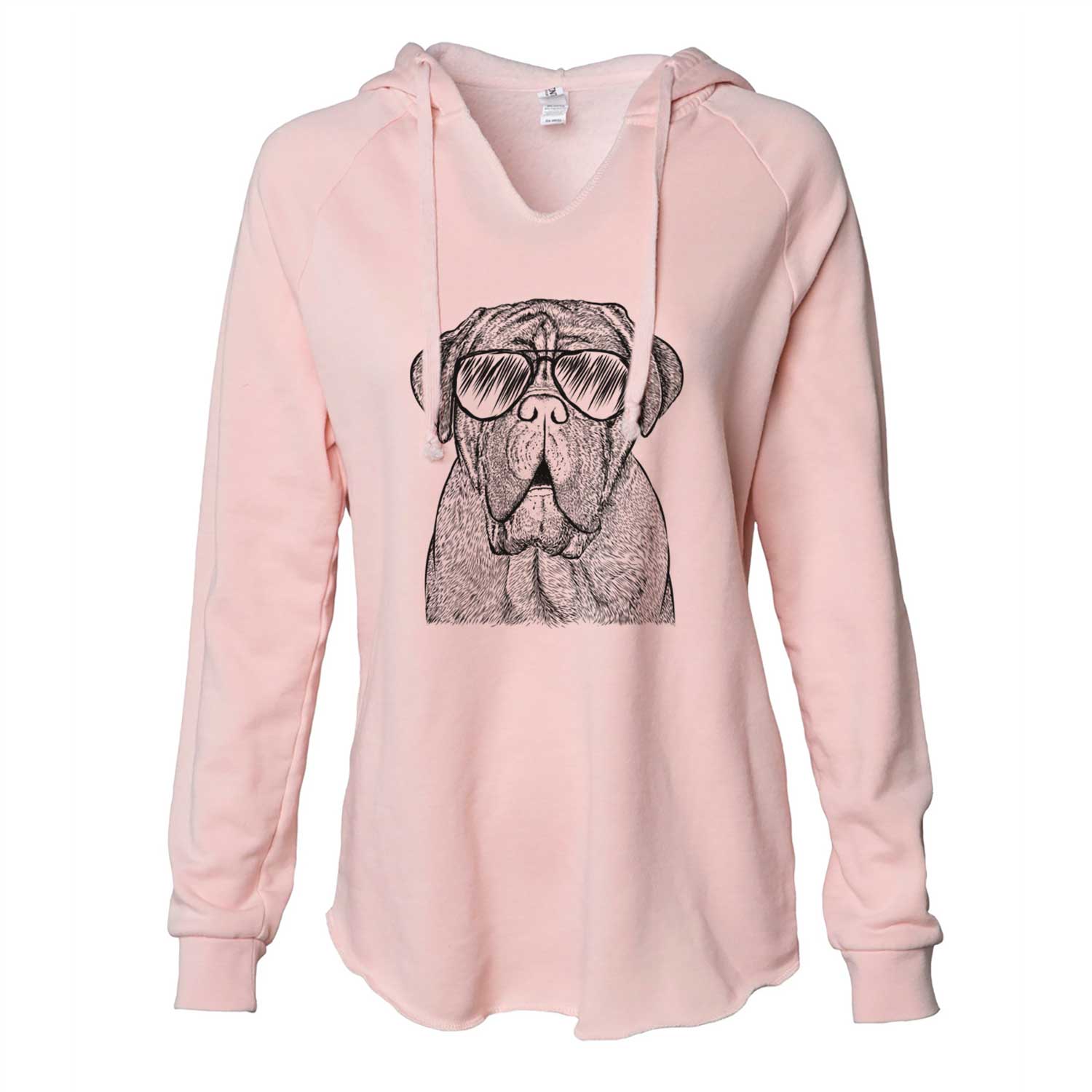 Optimus the Dogue de Bordeaux - Cali Wave Hooded Sweatshirt