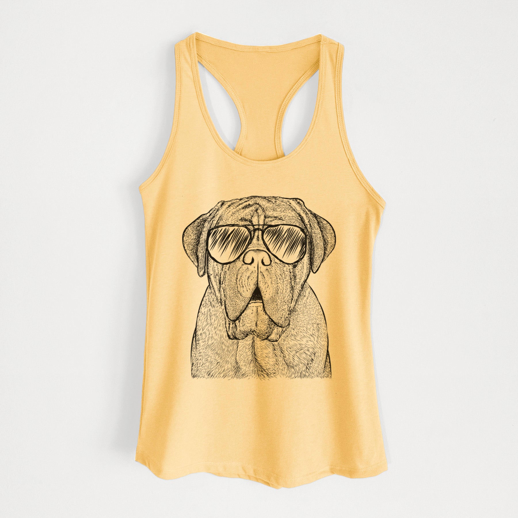 Optimus the Dogue de Bordeaux - Women's Racerback Tanktop