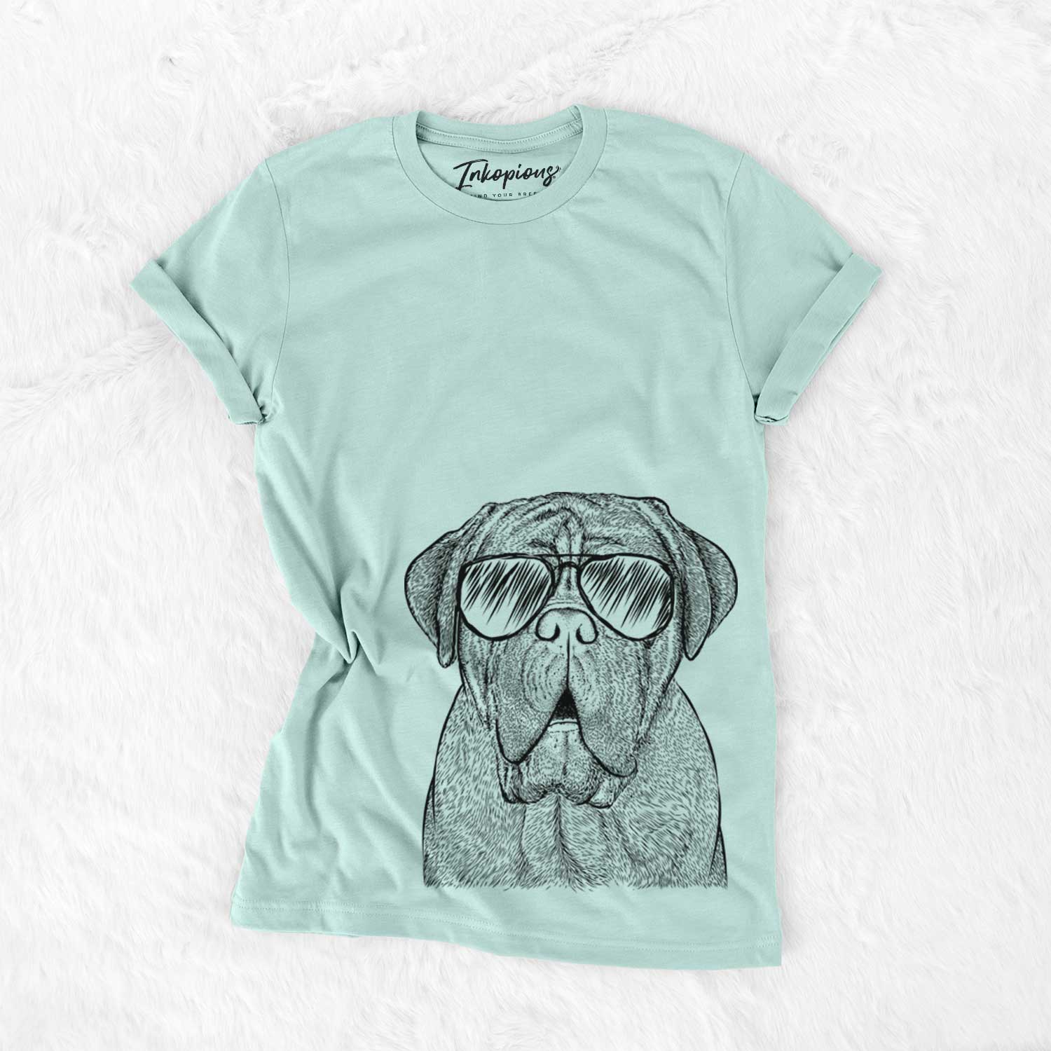 Aviator Optimus the Dogue de Bordeaux - Unisex Crewneck