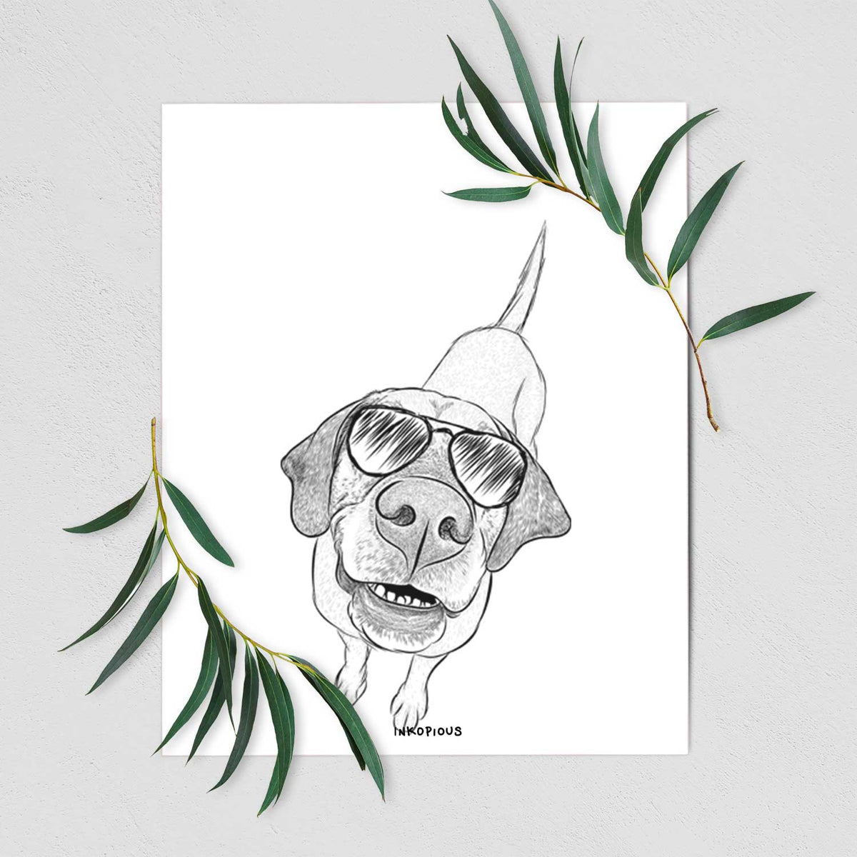 Oquirrh the Vizsla Art Print