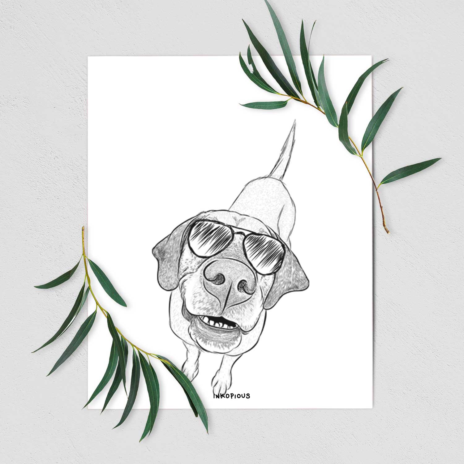Oquirrh the Vizsla Art Print