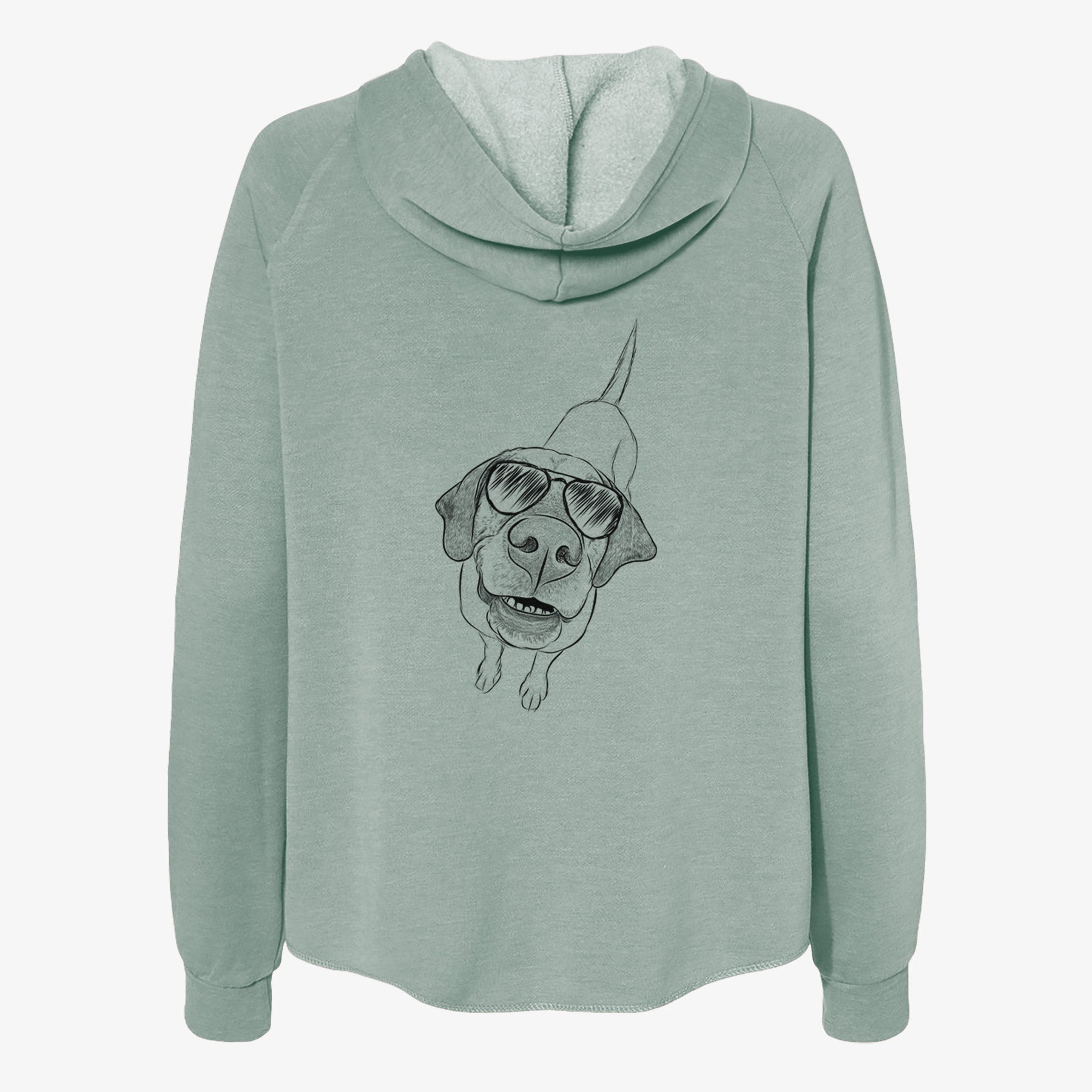 Oquirrh the Vizsla - Women's Cali Wave Zip-Up Sweatshirt