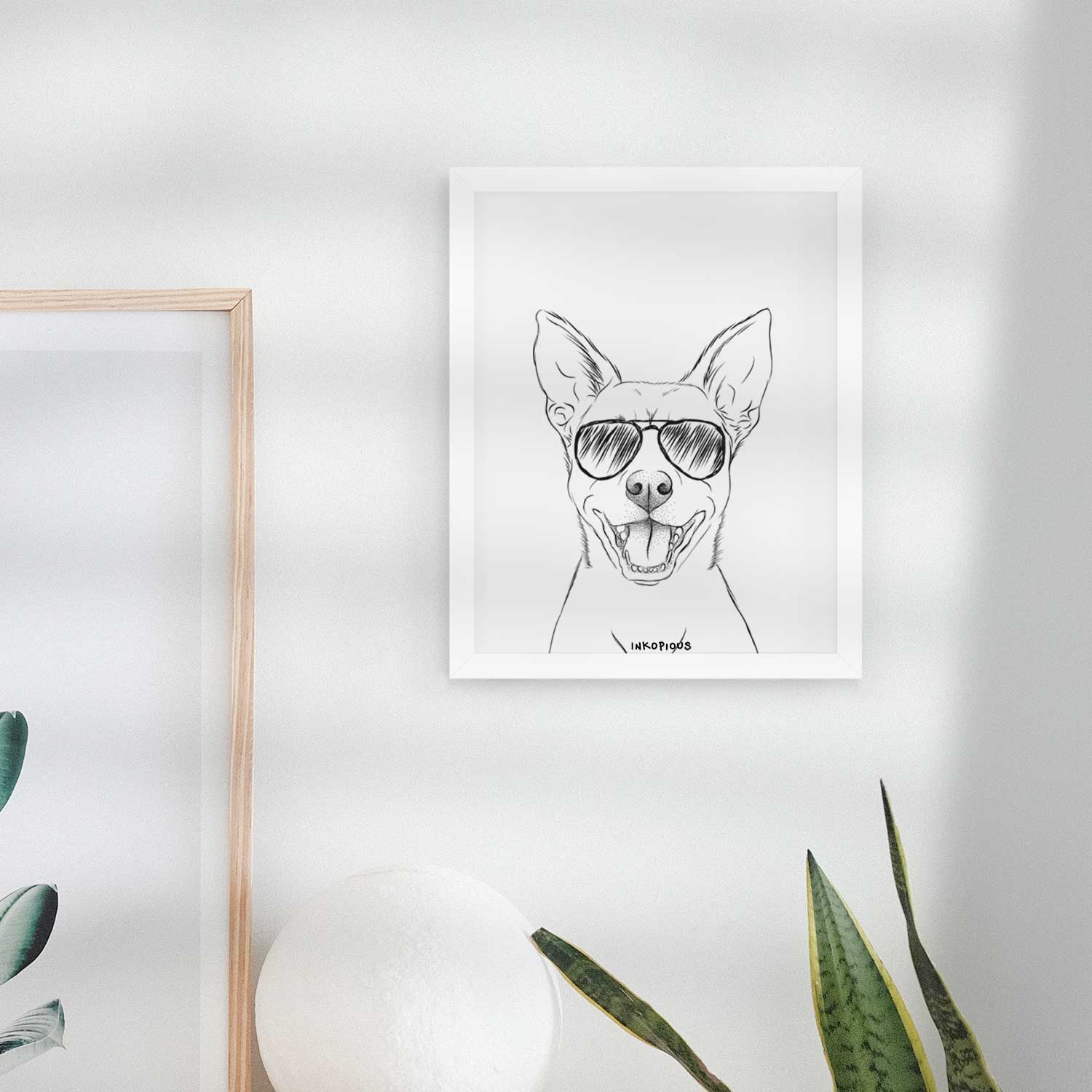 Orange the Carolina Dog Art Print