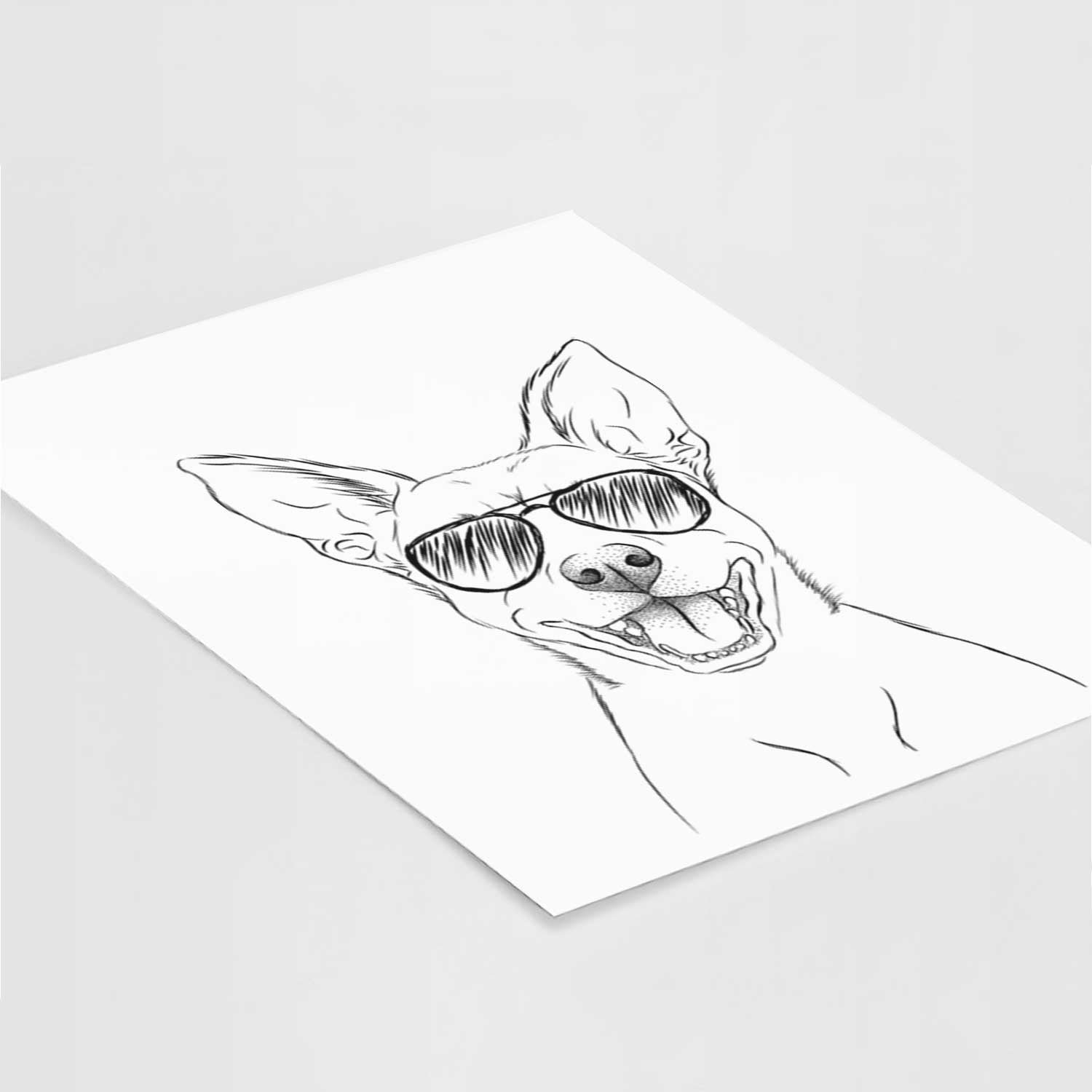 Orange the Carolina Dog Art Print