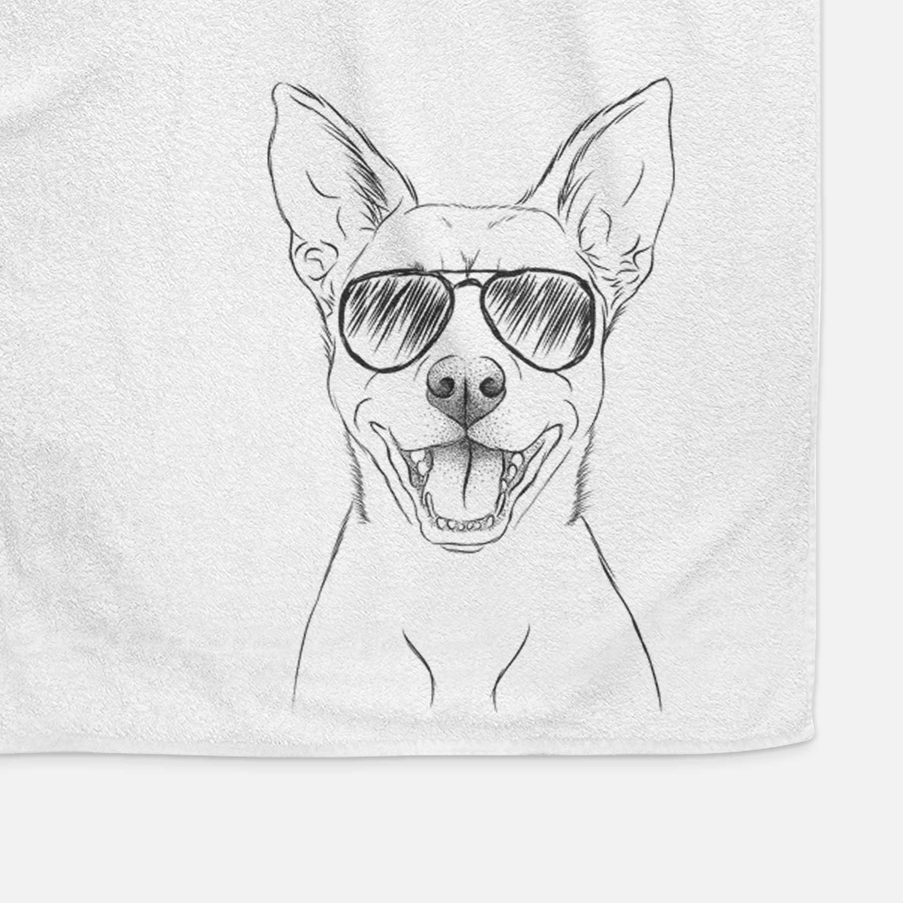 Orange the Carolina Dog Decorative Hand Towel