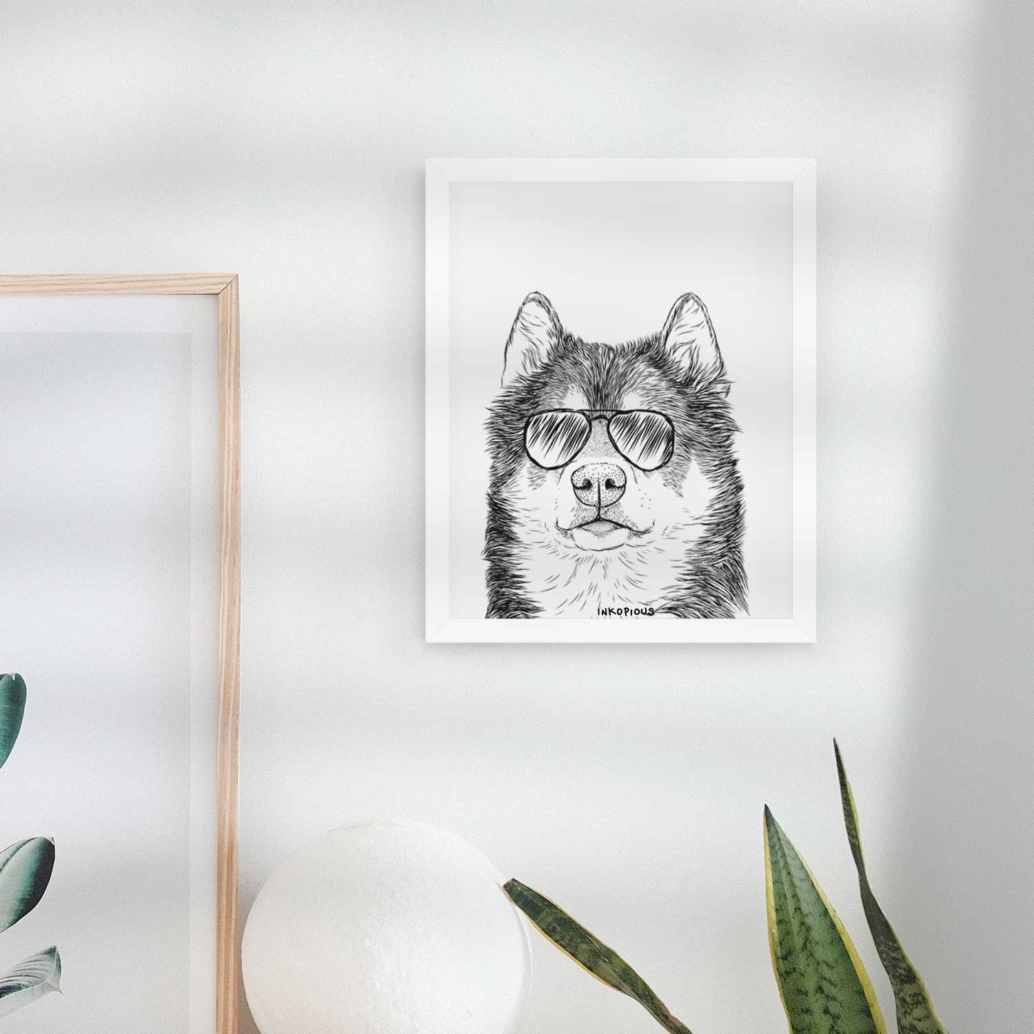 Oskar the Canadian Eskimo Dog Art Print