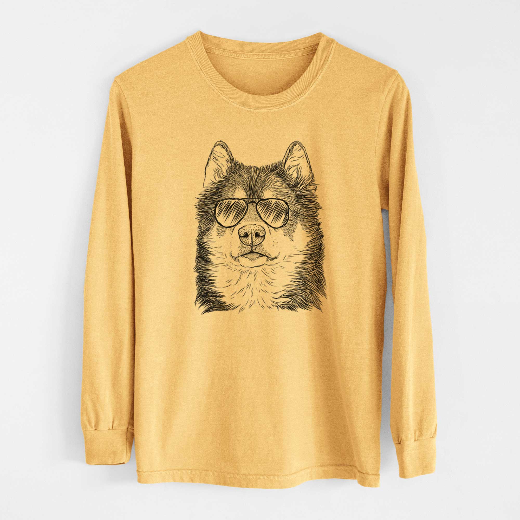 Aviators Oskar the Canadian Eskimo Dog - Heavyweight 100% Cotton Long Sleeve