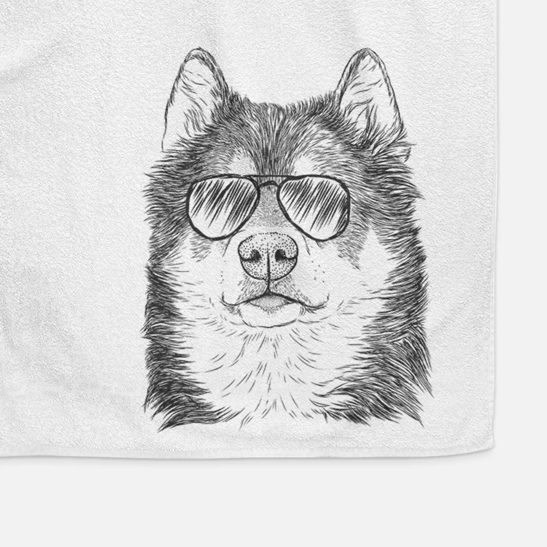 Oskar the Canadian Eskimo Dog Decorative Hand Towel