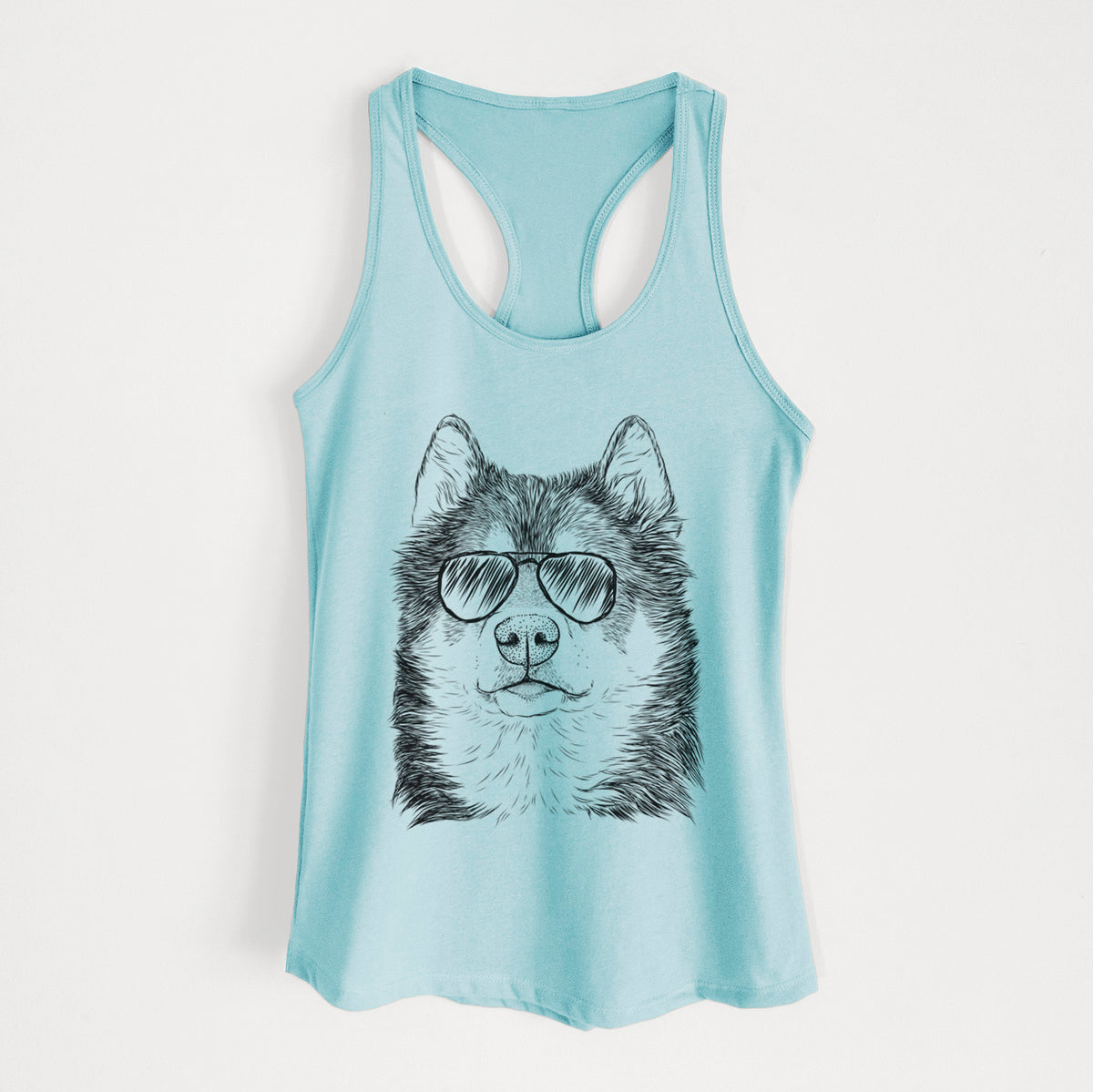 Oskar the Canadian Eskimo Dog - Women's Racerback Tanktop