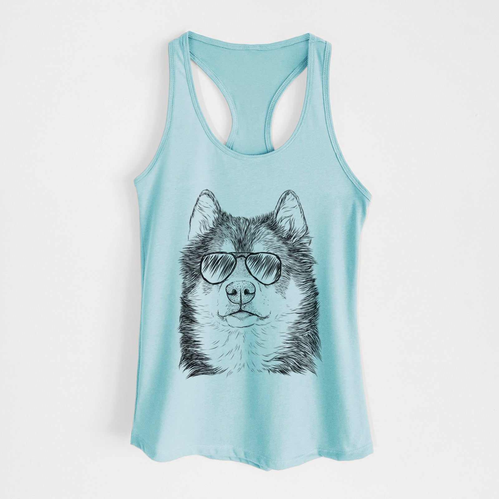 Oskar the Canadian Eskimo Dog - Women's Racerback Tanktop