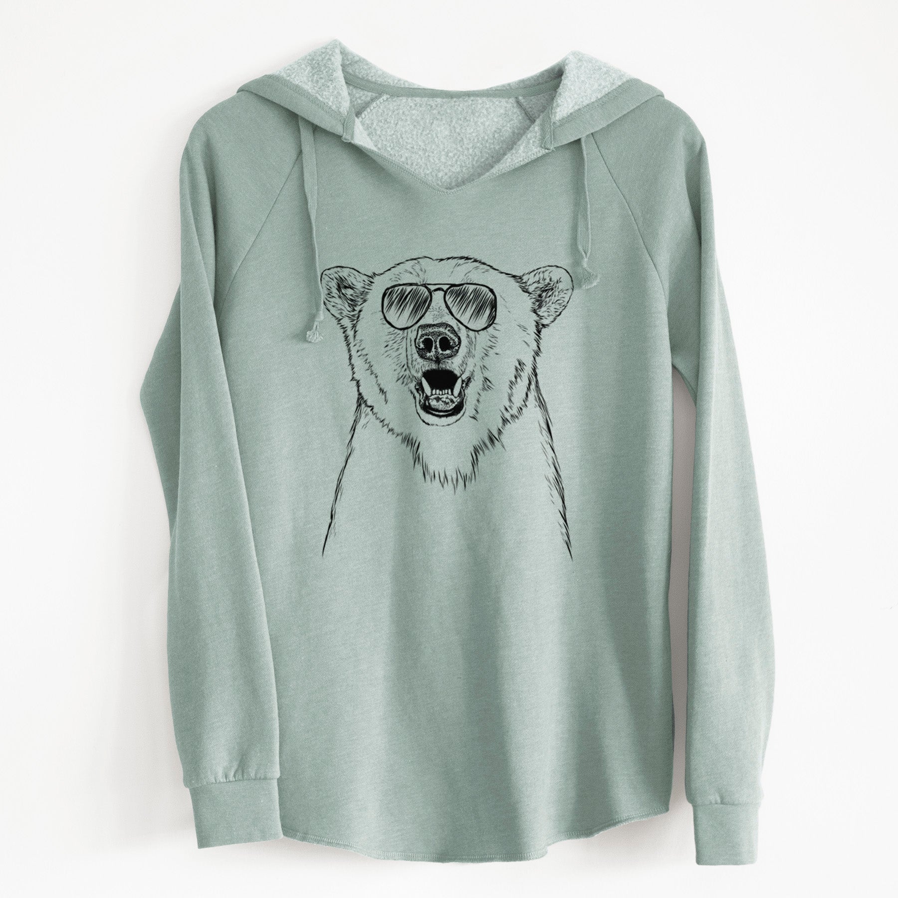 Aviator Oslo the Polar Bear - Cali Wave Hooded Sweatshirt