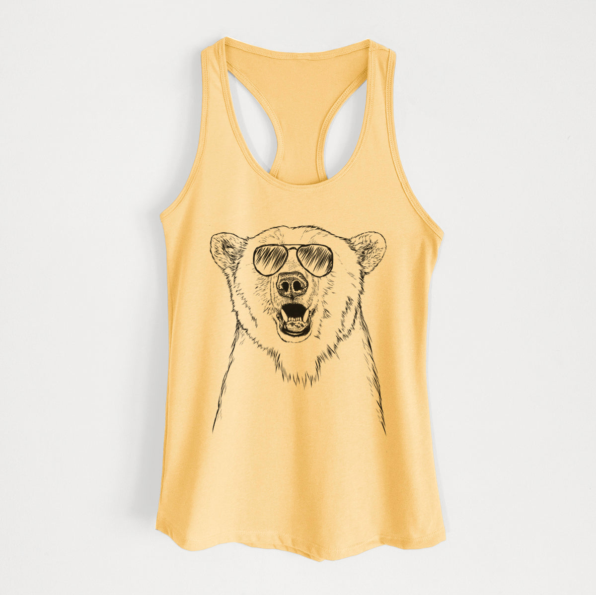 Oslo the Polar Bear - Women's Racerback Tanktop