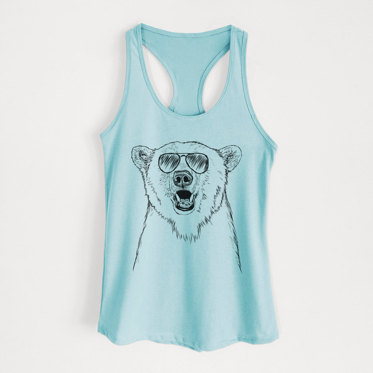 Oslo the Polar Bear - Women's Racerback Tanktop