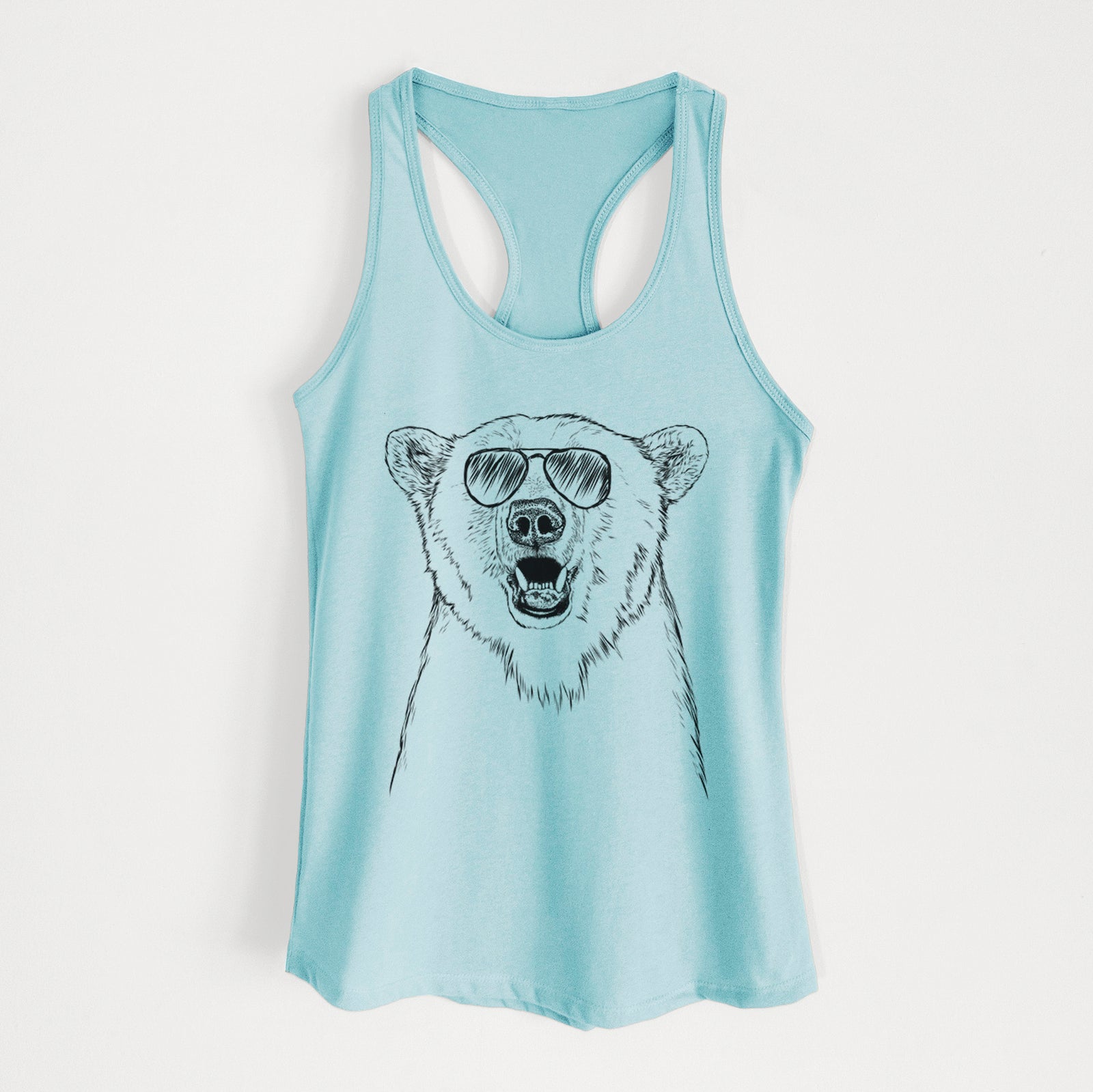 Oslo the Polar Bear - Women's Racerback Tanktop