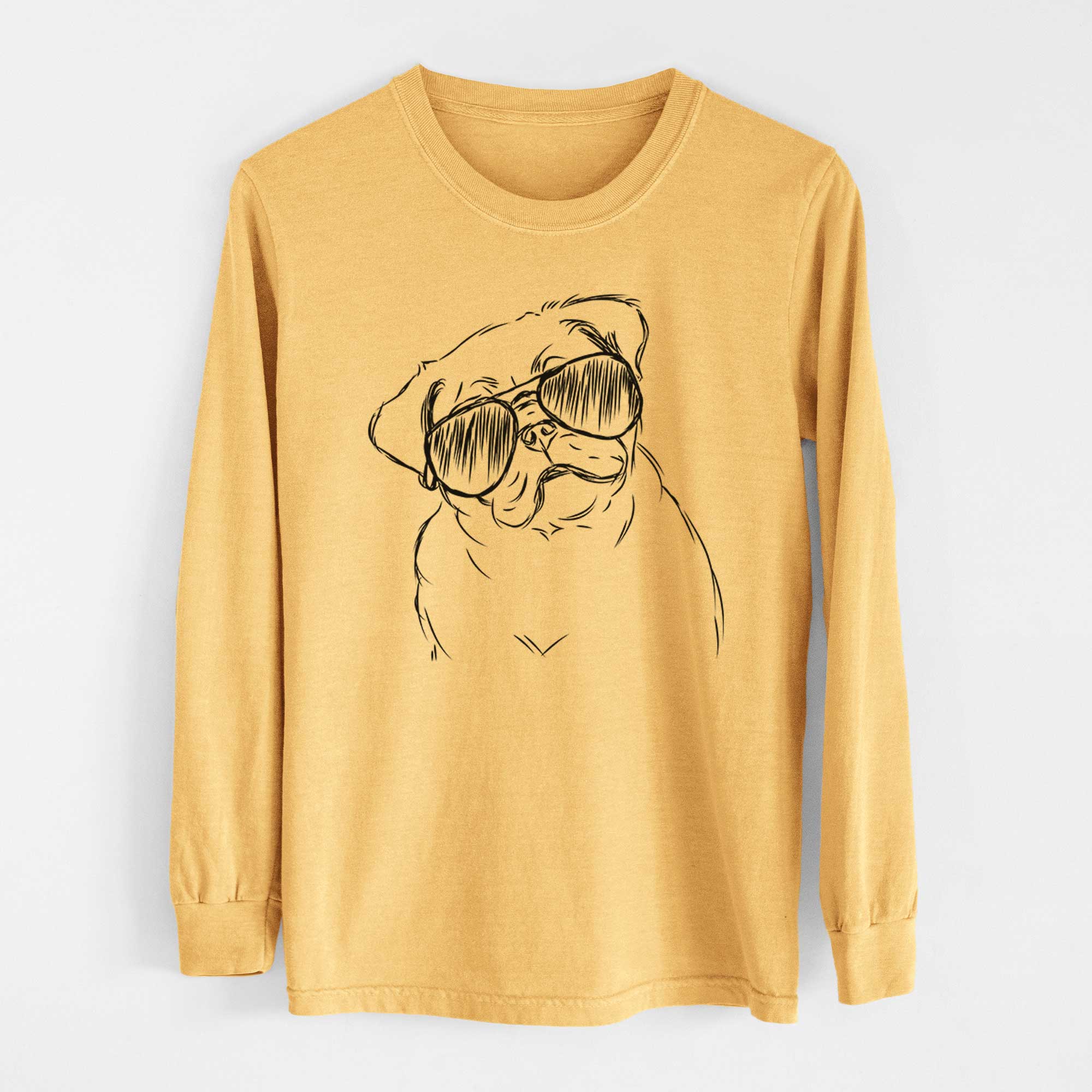 Aviators Otis the Pug - Heavyweight 100% Cotton Long Sleeve