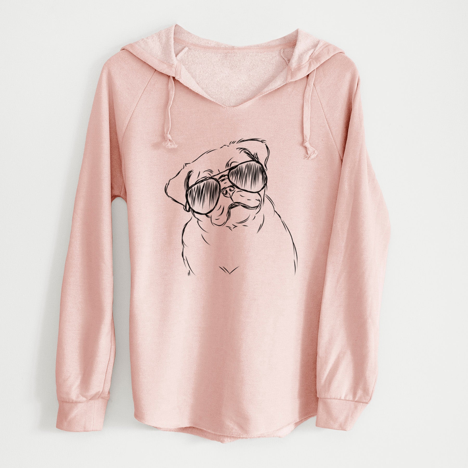 Aviator Otis the Pug - Cali Wave Hooded Sweatshirt