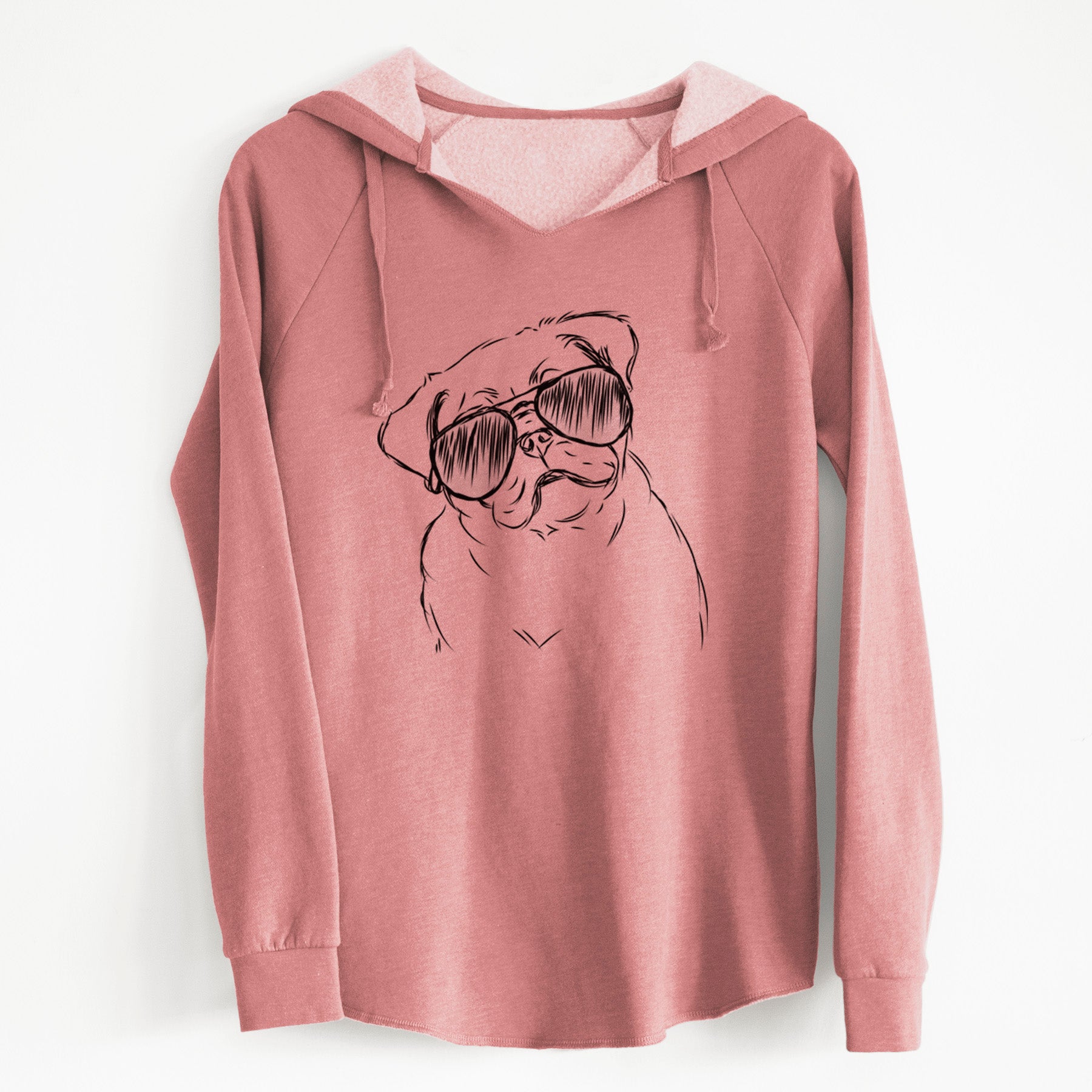 Aviator Otis the Pug - Cali Wave Hooded Sweatshirt