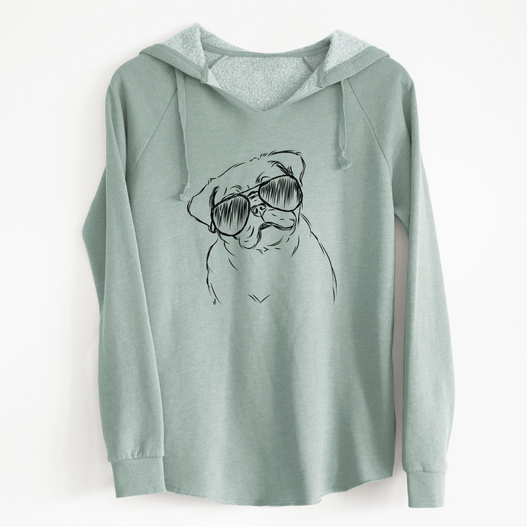 Aviator Otis the Pug - Cali Wave Hooded Sweatshirt