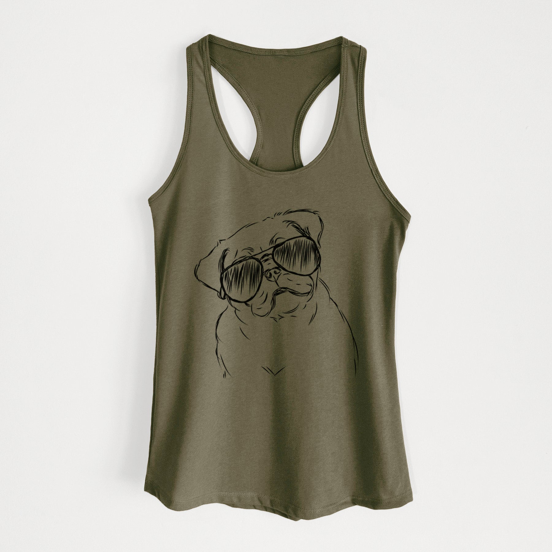 Otis the Pug - Women's Racerback Tanktop