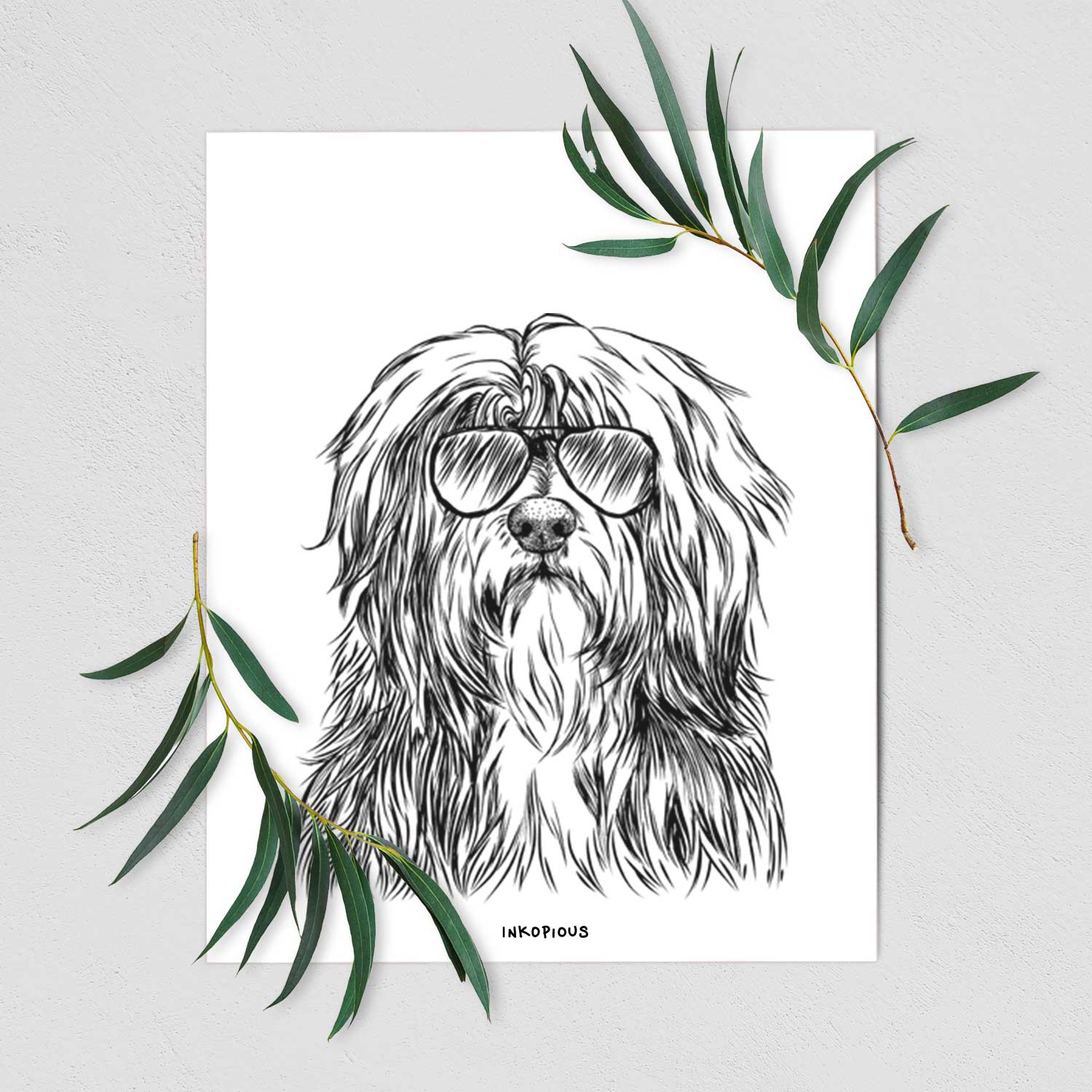 Otto the Polish Lowland Sheepdog Art Print