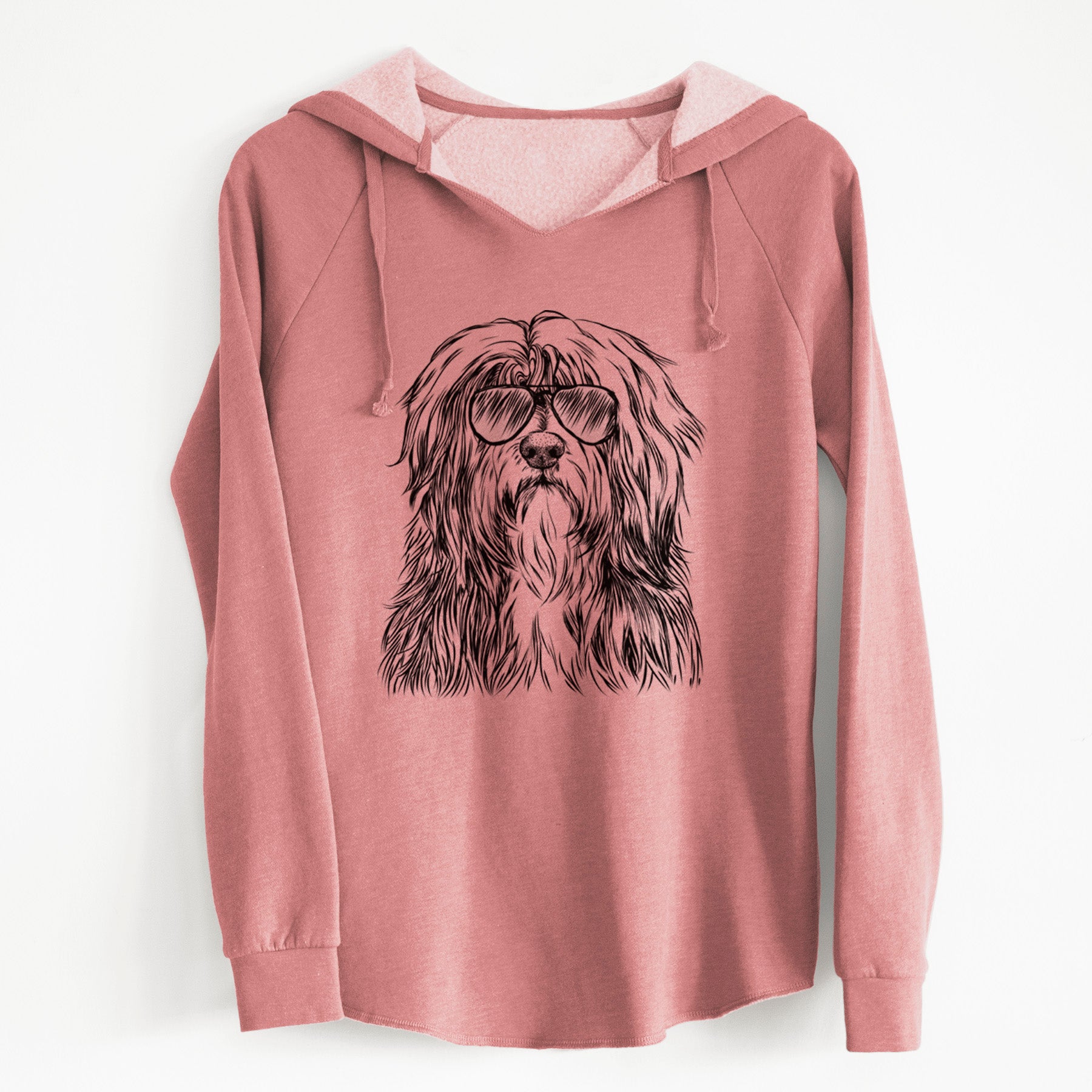 Aviator Otto the Polish Lowland Sheepdog - Cali Wave Hooded Sweatshirt