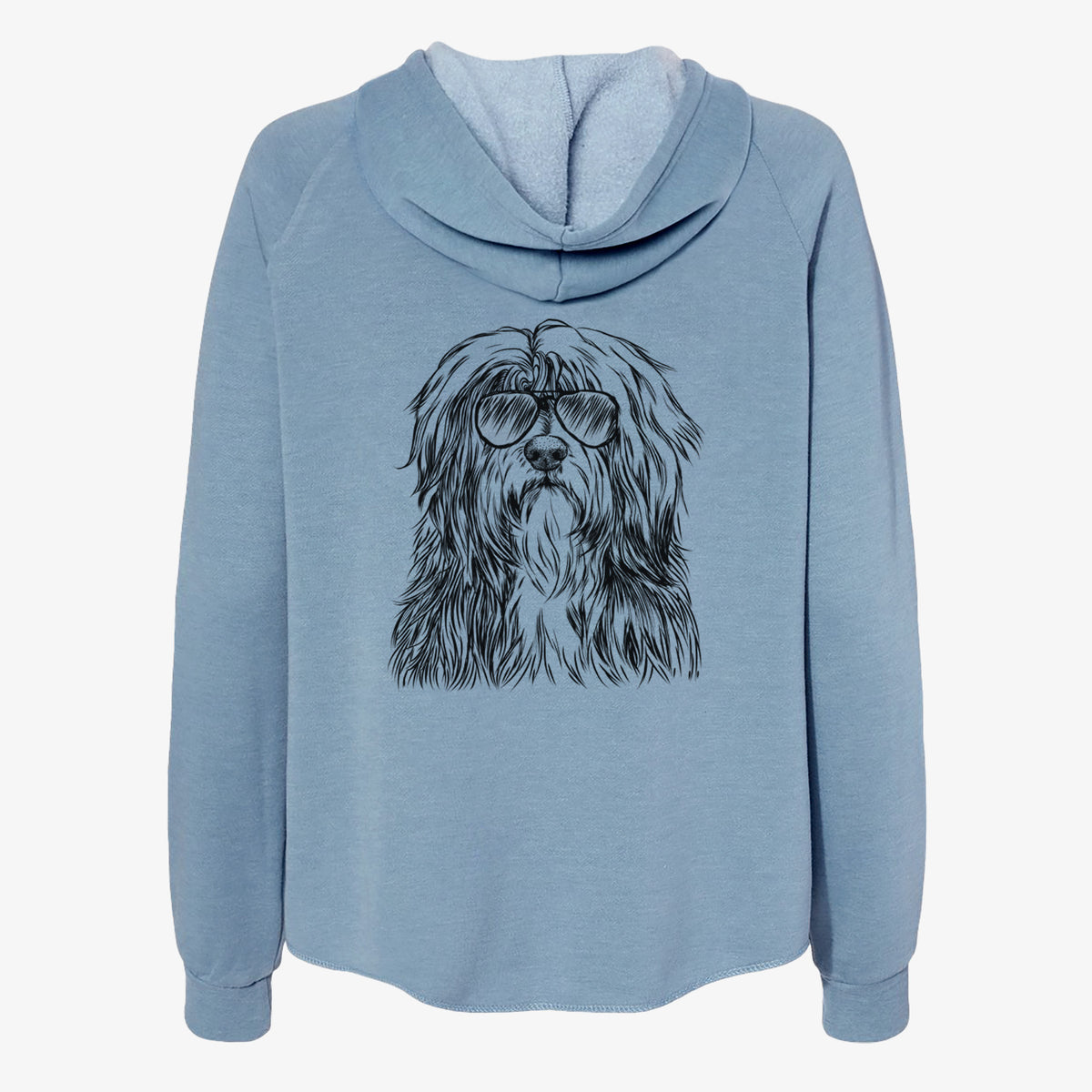 Otto the Polish Lowland Sheepdog - Women's Cali Wave Zip-Up Sweatshirt