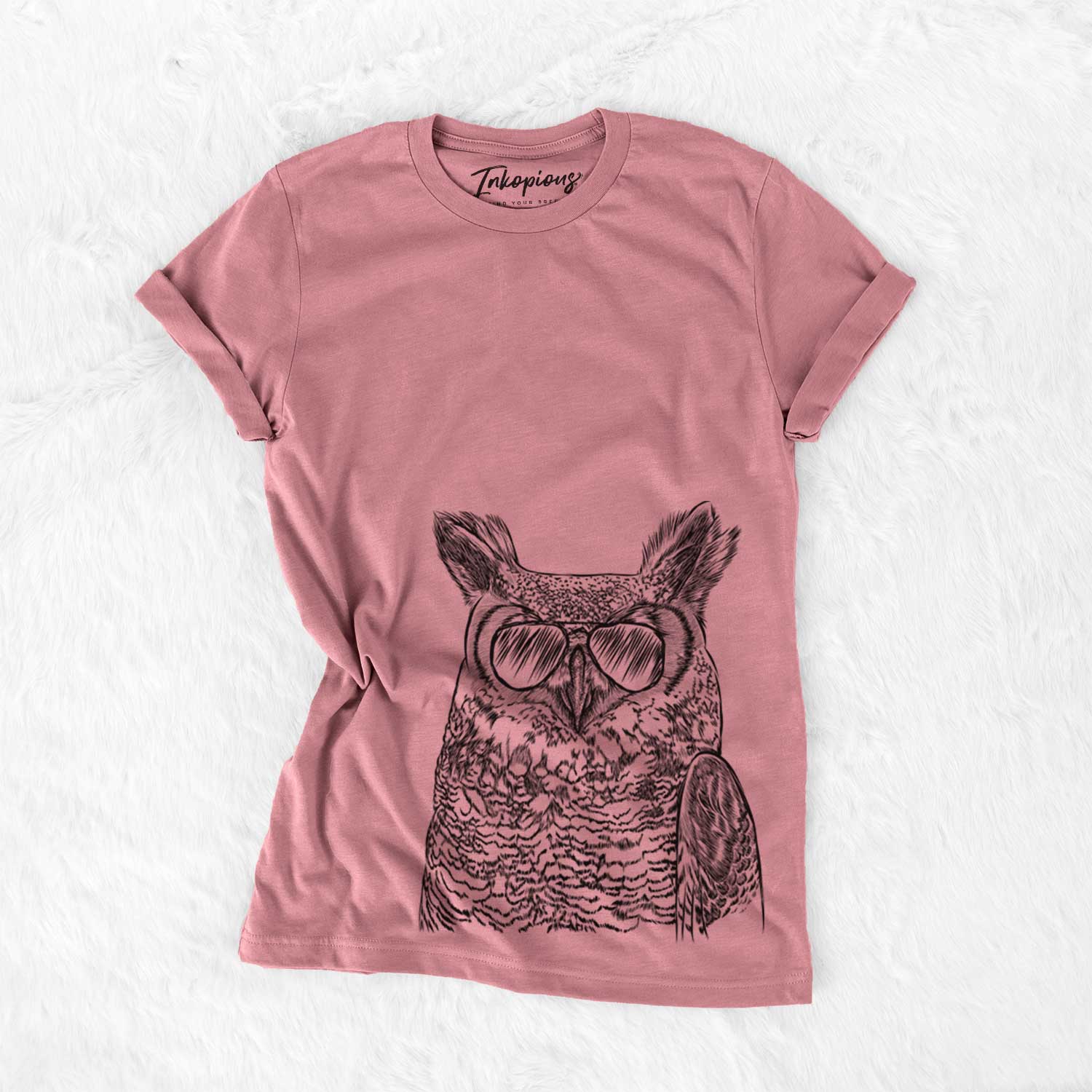 Ozwald the Grey Horned Owl - Bella Canvas Unisex Crewneck