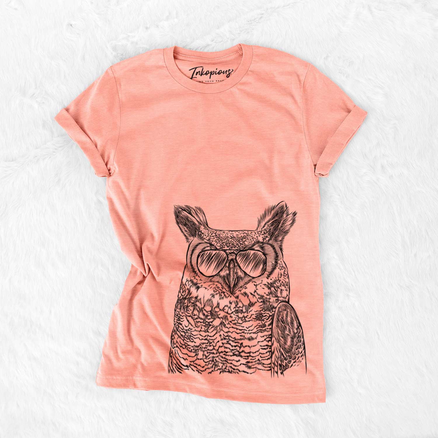 Ozwald the Grey Horned Owl - Bella Canvas Unisex Crewneck