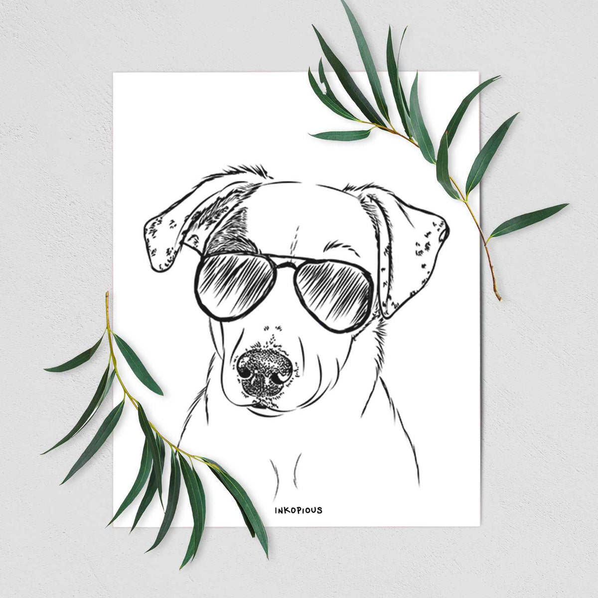 P-Pie the Mixed Breed Art Print
