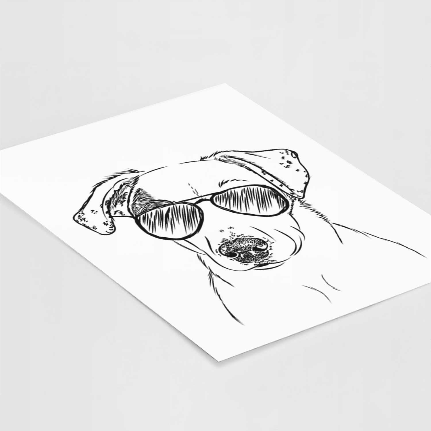 P-Pie the Mixed Breed Art Print