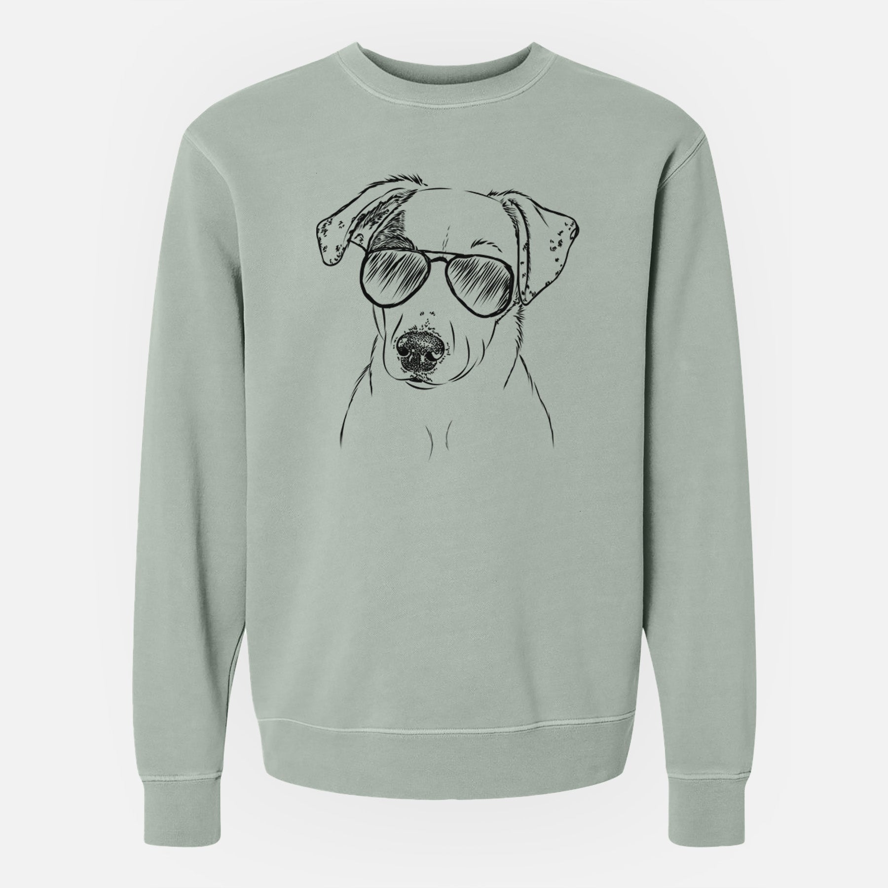 Aviator P Pie the Mixed Breed - Unisex Pigment Dyed Crew Sweatshirt