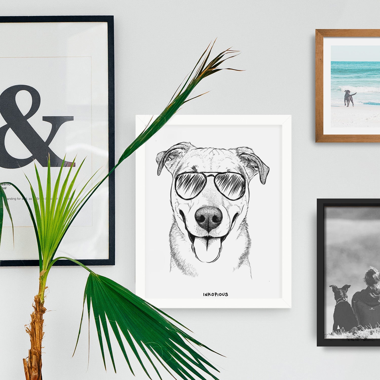 Padre the Pitbull Mix Art Print