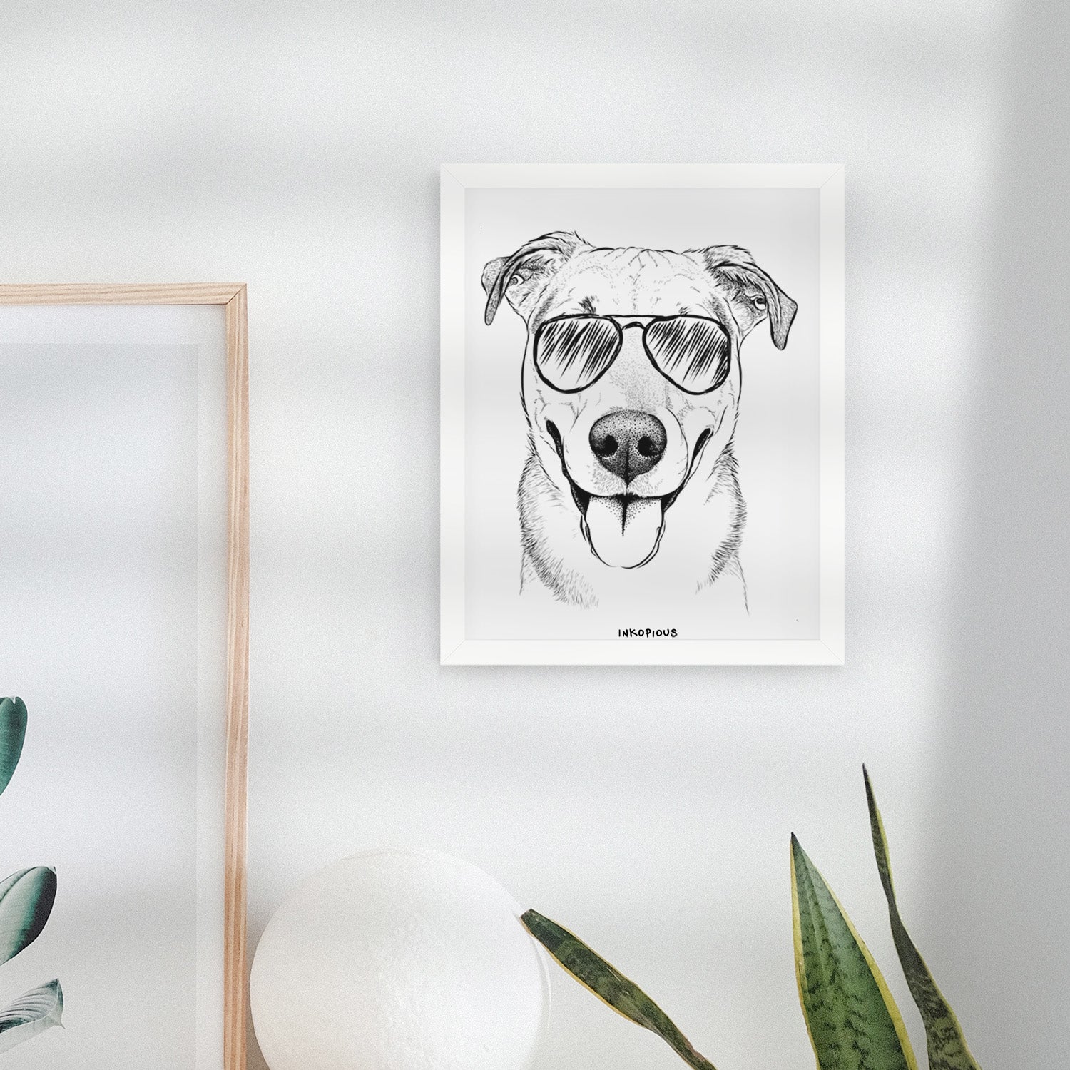 Padre the Pitbull Mix Art Print