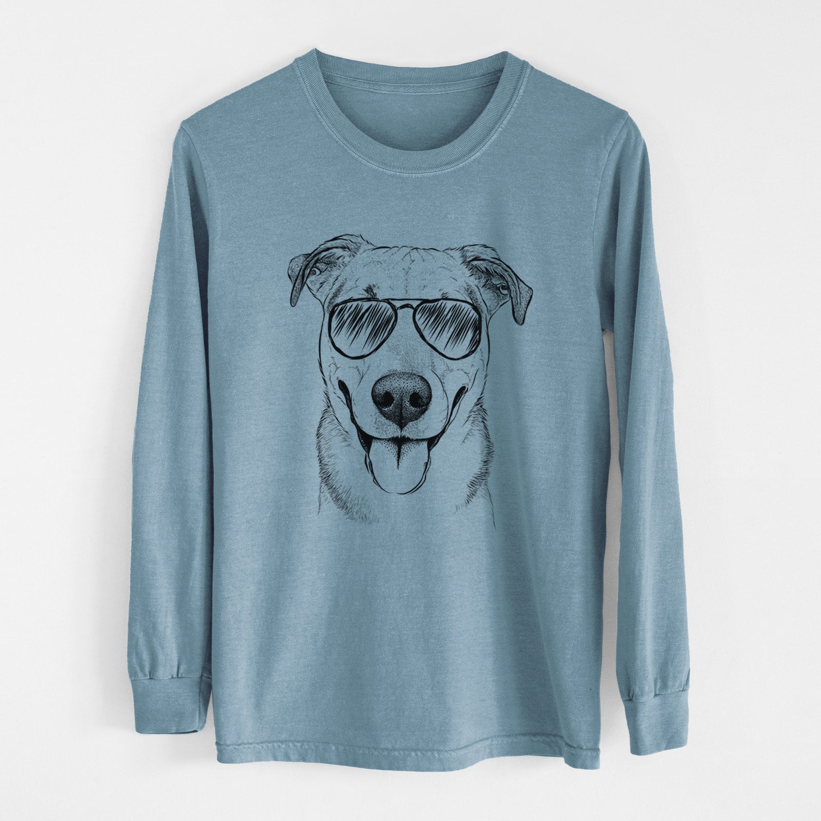 Aviators Padre the Pitbull Mix - Heavyweight 100% Cotton Long Sleeve