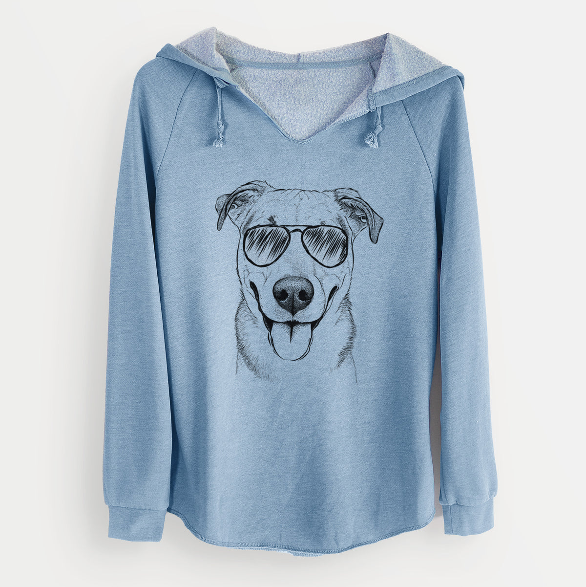 Aviator Padre the Pitbull Mix - Cali Wave Hooded Sweatshirt