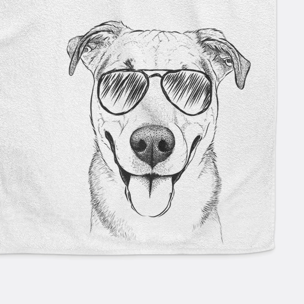 Padre the Pitbull Mix Decorative Hand Towel