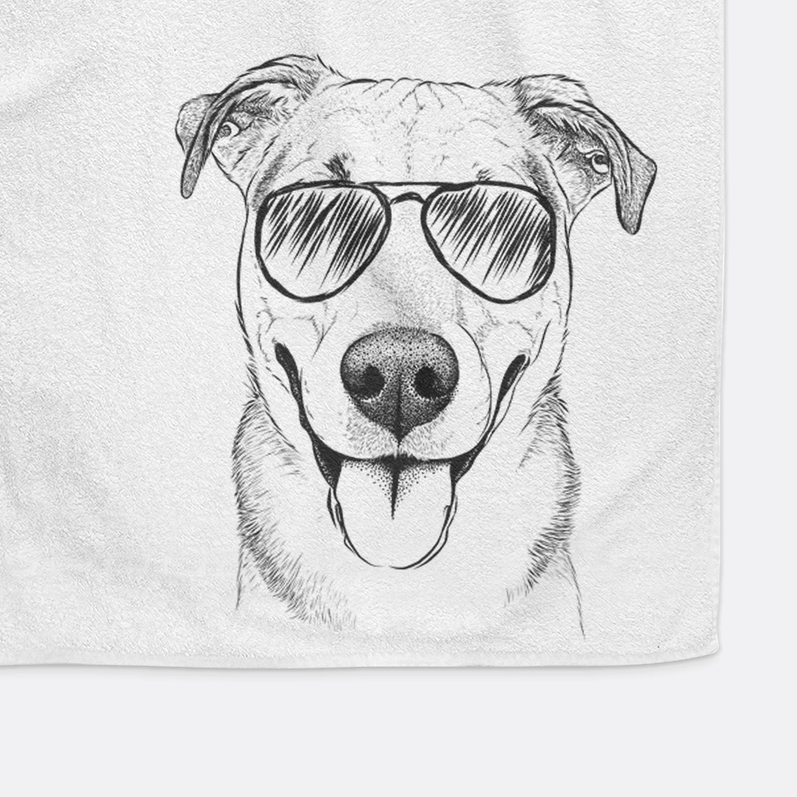 Padre the Pitbull Mix Decorative Hand Towel