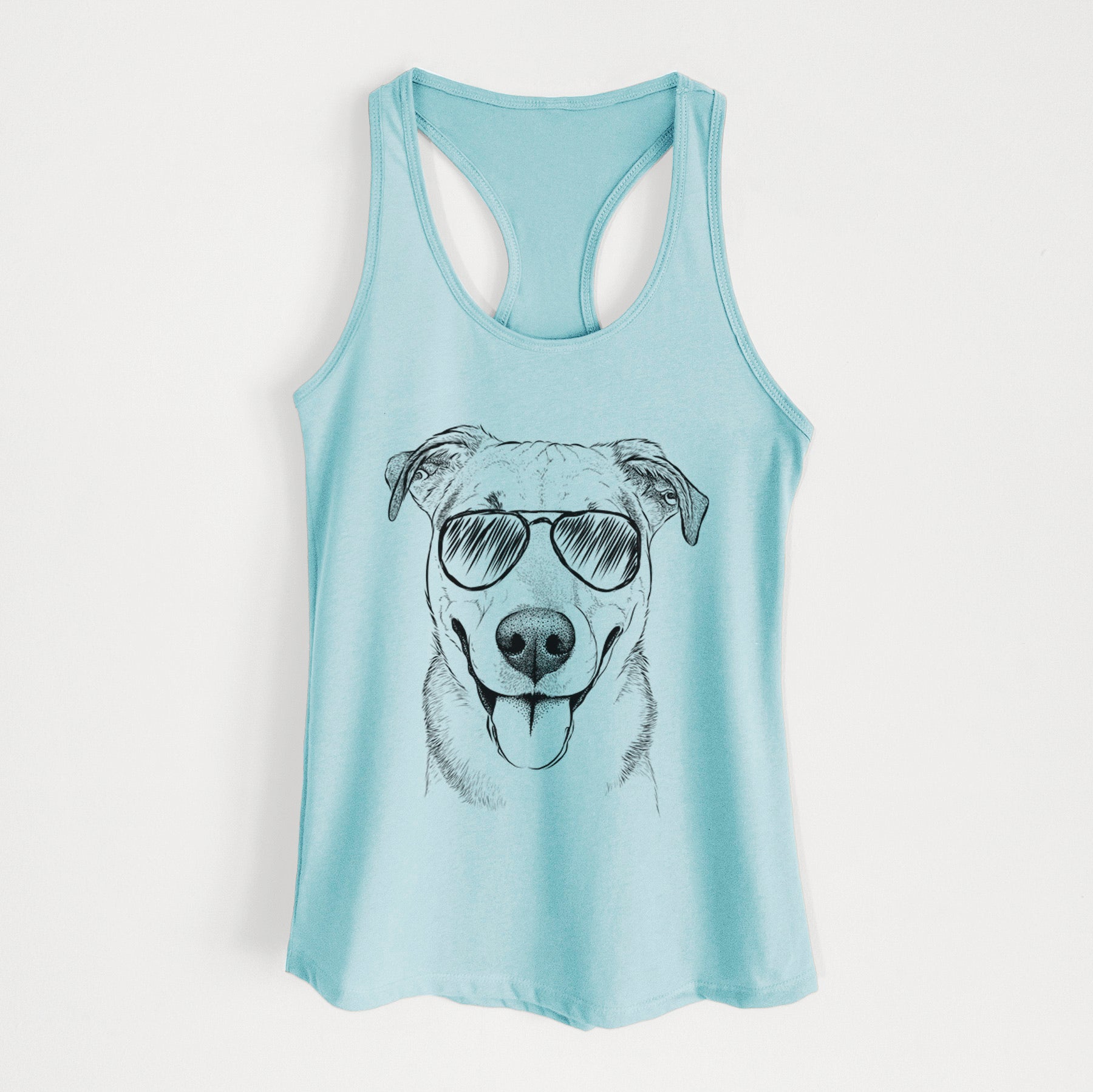 Padre the Pitbull Mix - Women's Racerback Tanktop