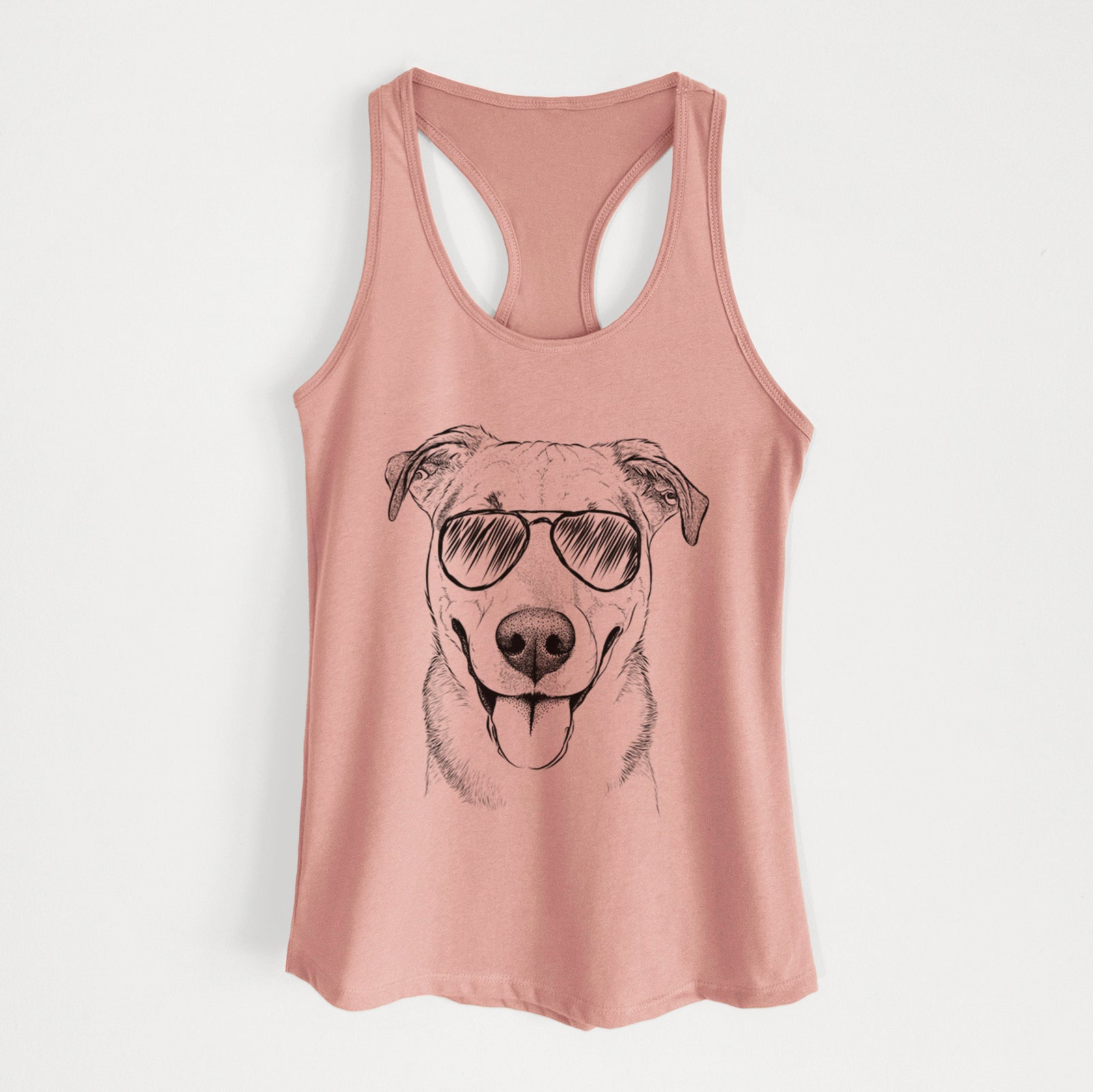 Padre the Pitbull Mix - Women's Racerback Tanktop