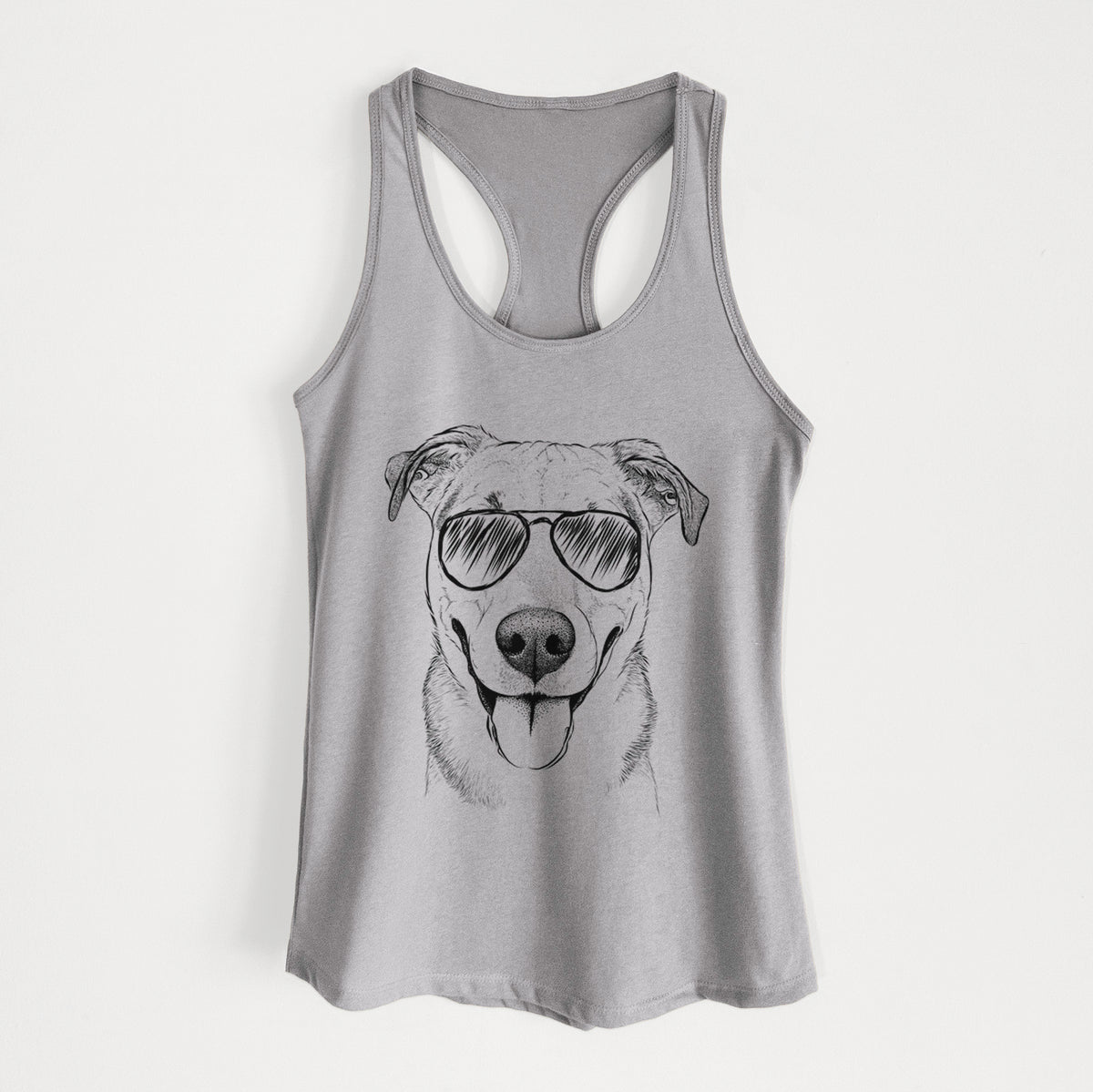 Padre the Pitbull Mix - Women&#39;s Racerback Tanktop