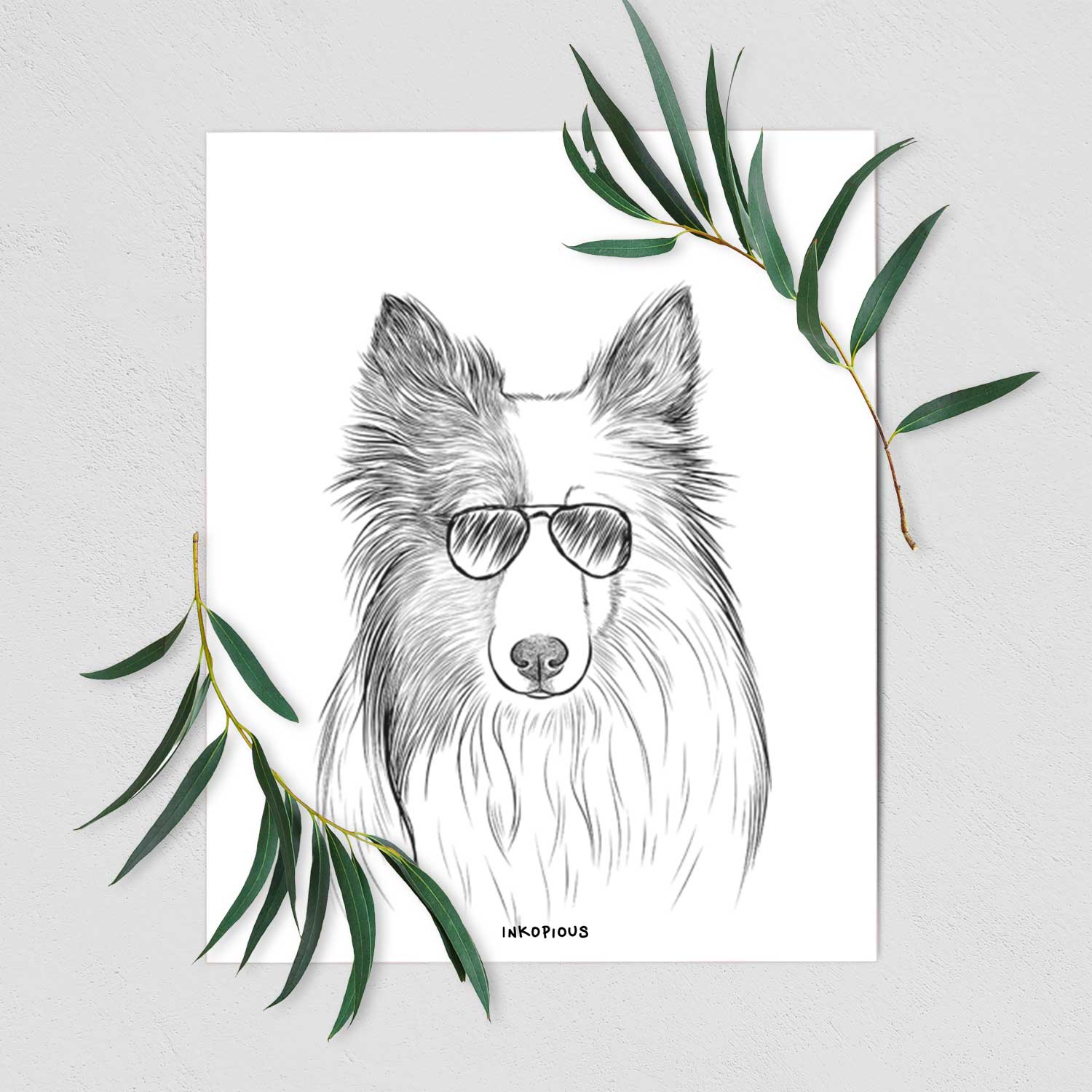 Palin the Shetland Sheepdog Art Print