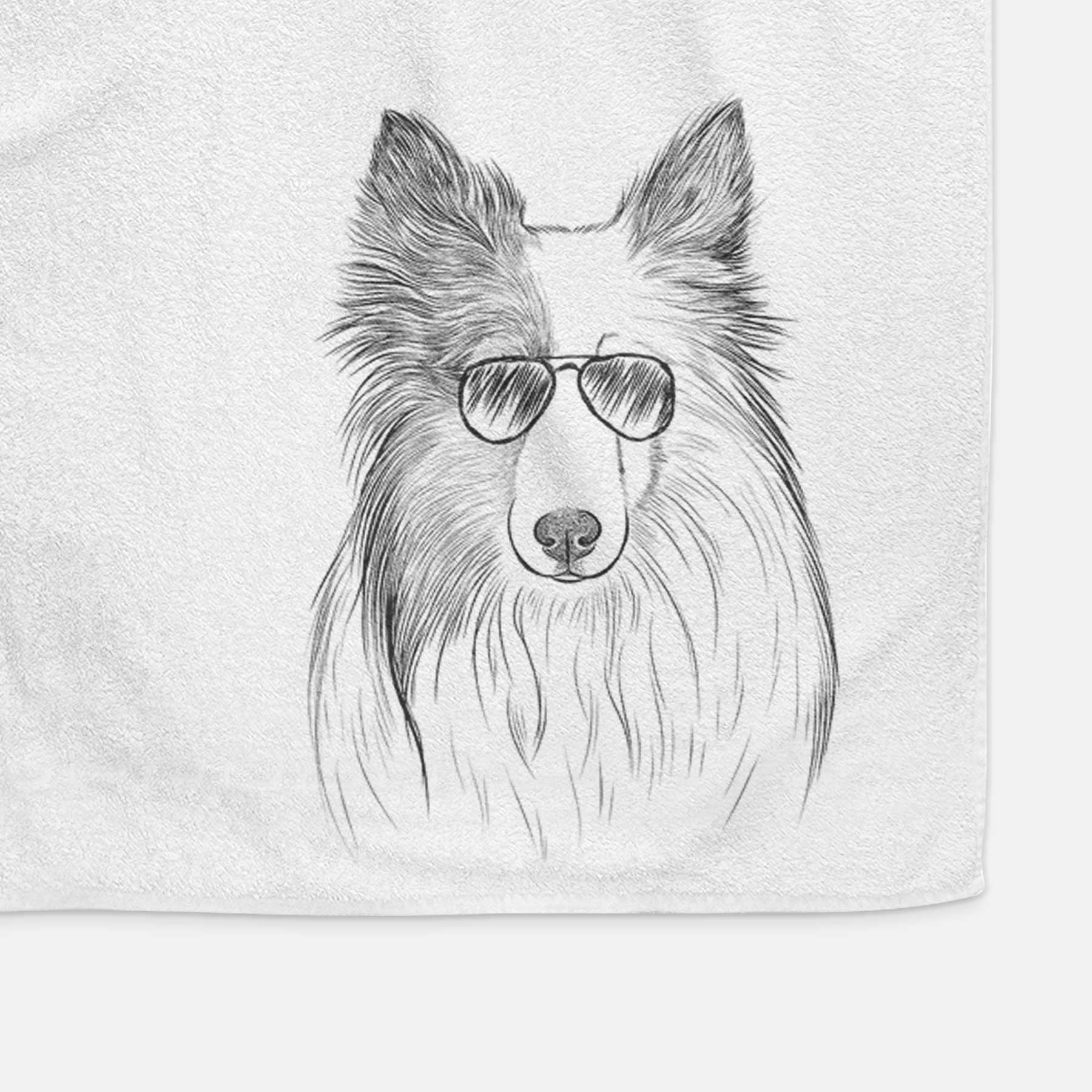 Palin the Shetland Sheepdog Decorative Hand Towel