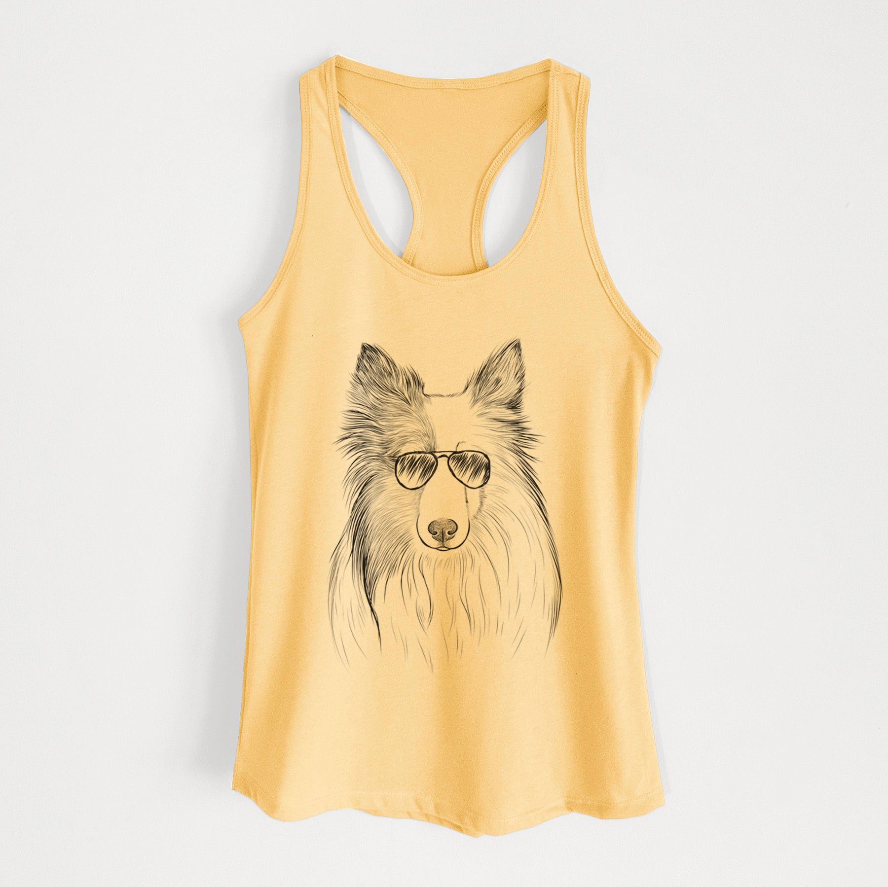 Palin the Shetland Sheepdog - Women's Racerback Tanktop